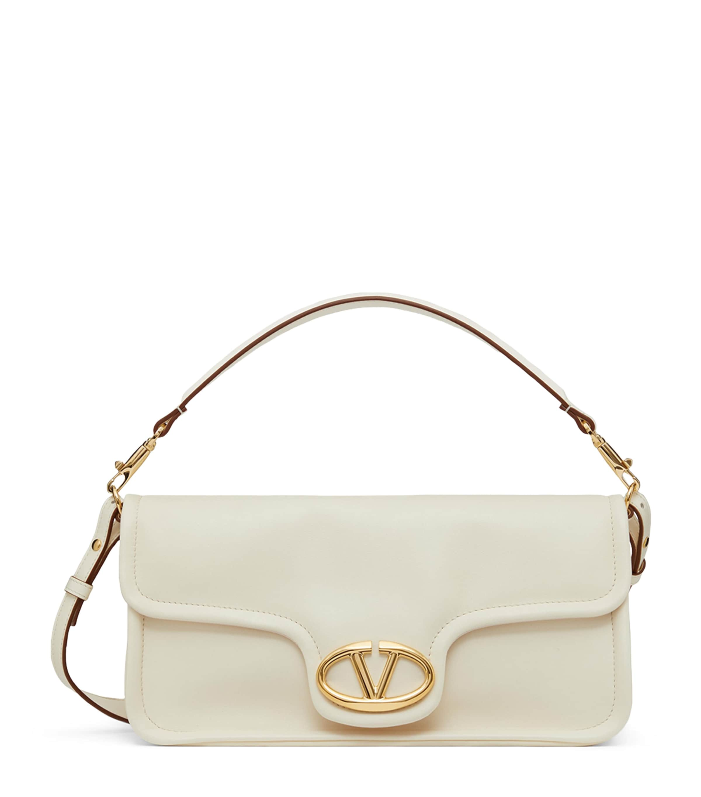 VALENTINO GARAVANI LARGE LEATHER VLOGO 1960 SHOULDER BAG 