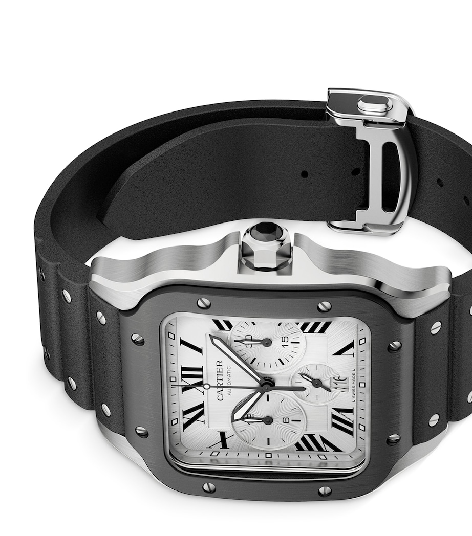 Cartier Stainless Steel Santos de Cartier Watch 43.3mm Grey Image 3