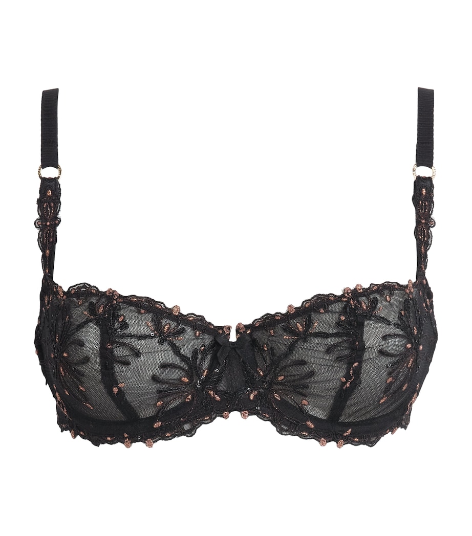 Chantelle Womens Champs Élysées Balconette Bra Dazzling Black Image 1
