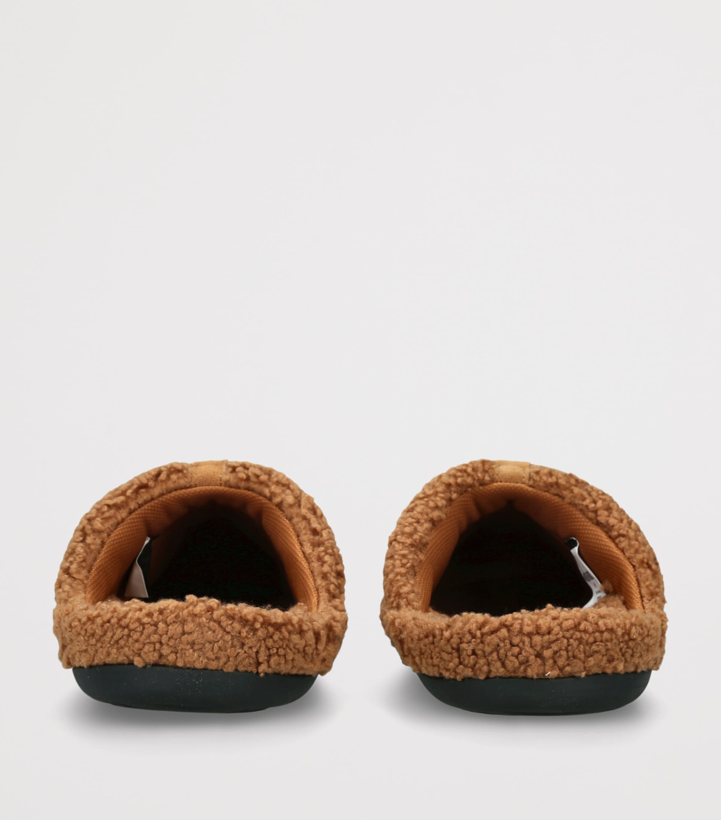 Faux Shearling Teddy Slippers MID BROWN Image 2