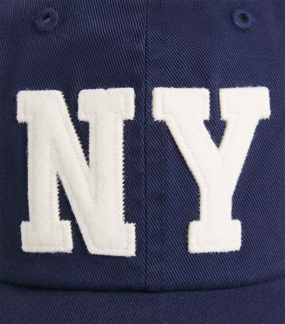 Polo Ralph Lauren Cotton Twill NY Patch Baseball Cap Newport Navy Image 4