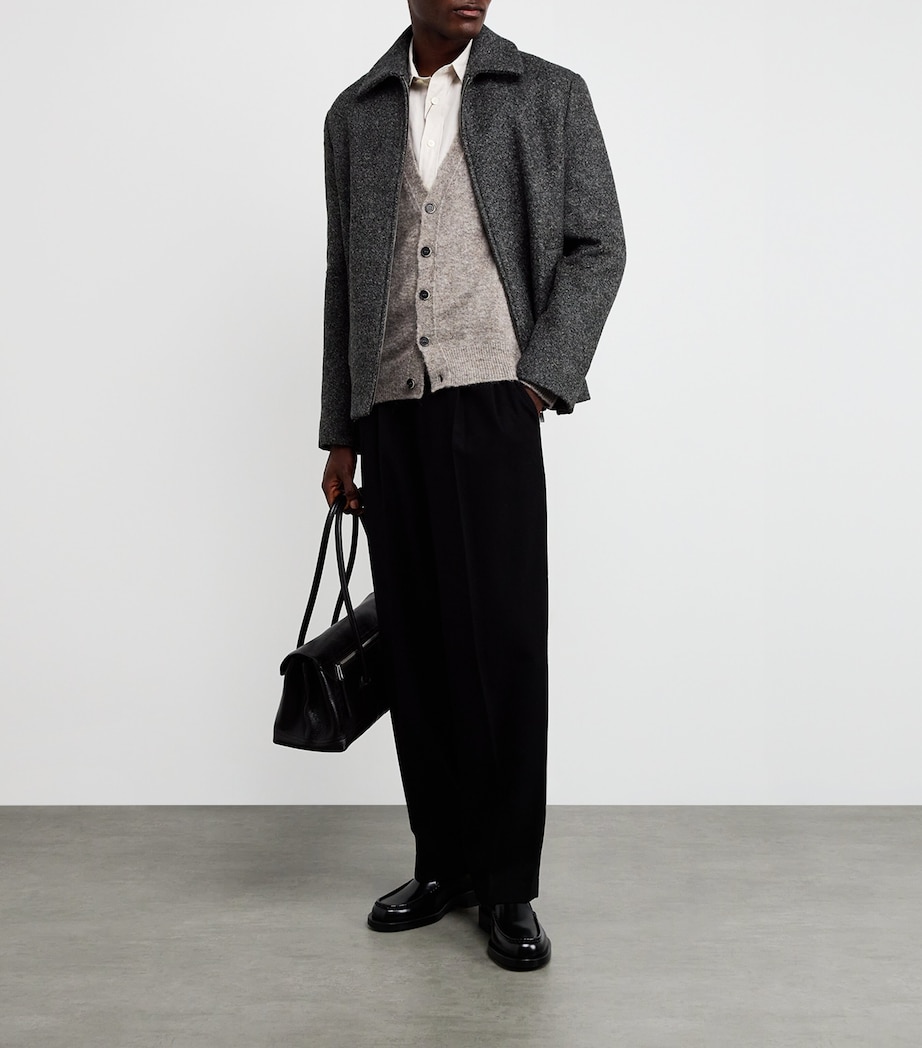 Virgin Wool-Blend Speckled Blouson Jacket UNICO Image 2