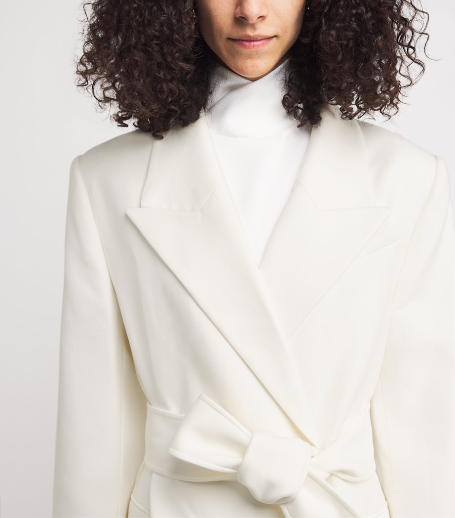 Satin Alabata Blazer MCRM CREAM Image 6