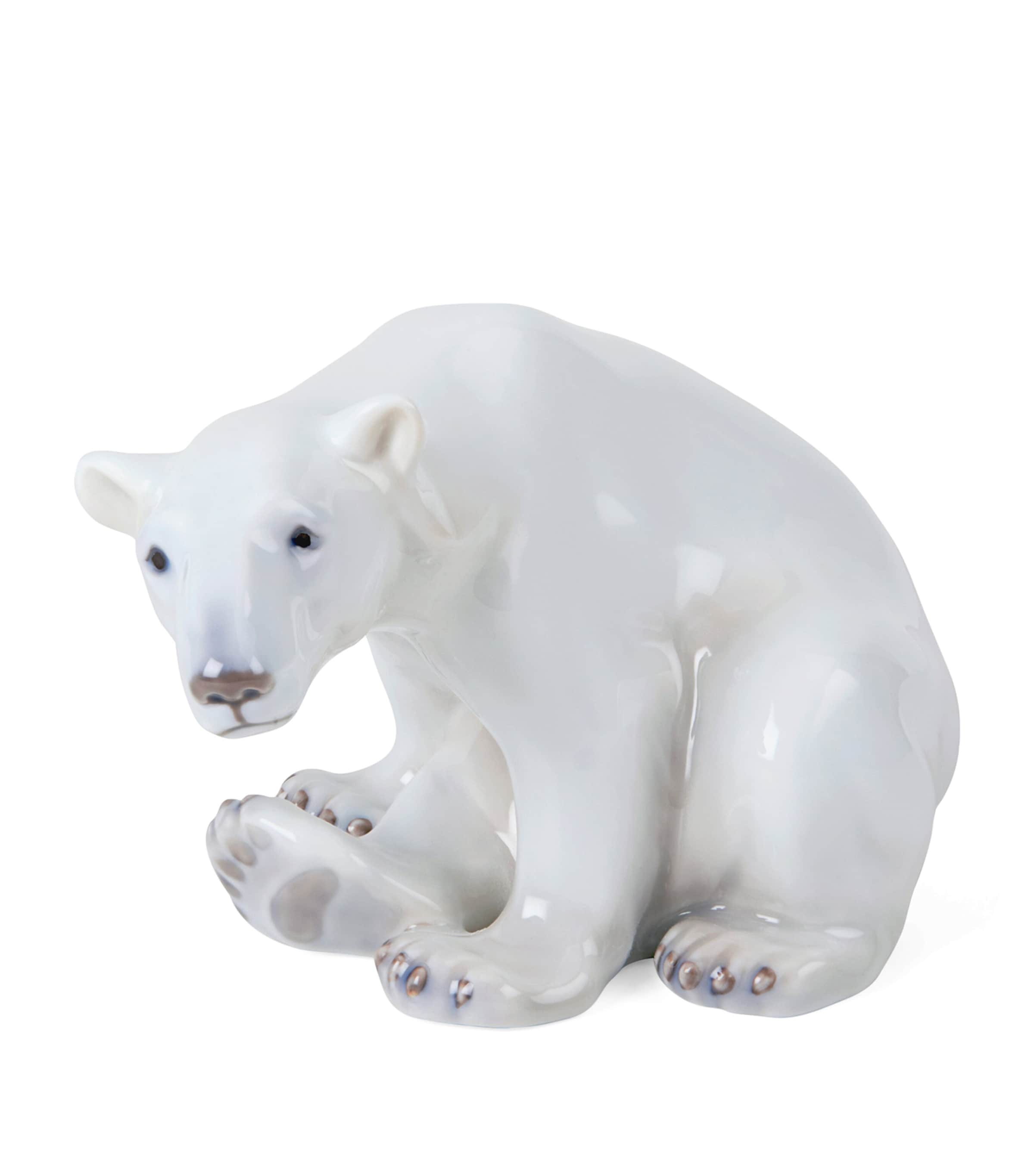 Porcelain Polar Bear Figurine (12cm) MULTI Image 3