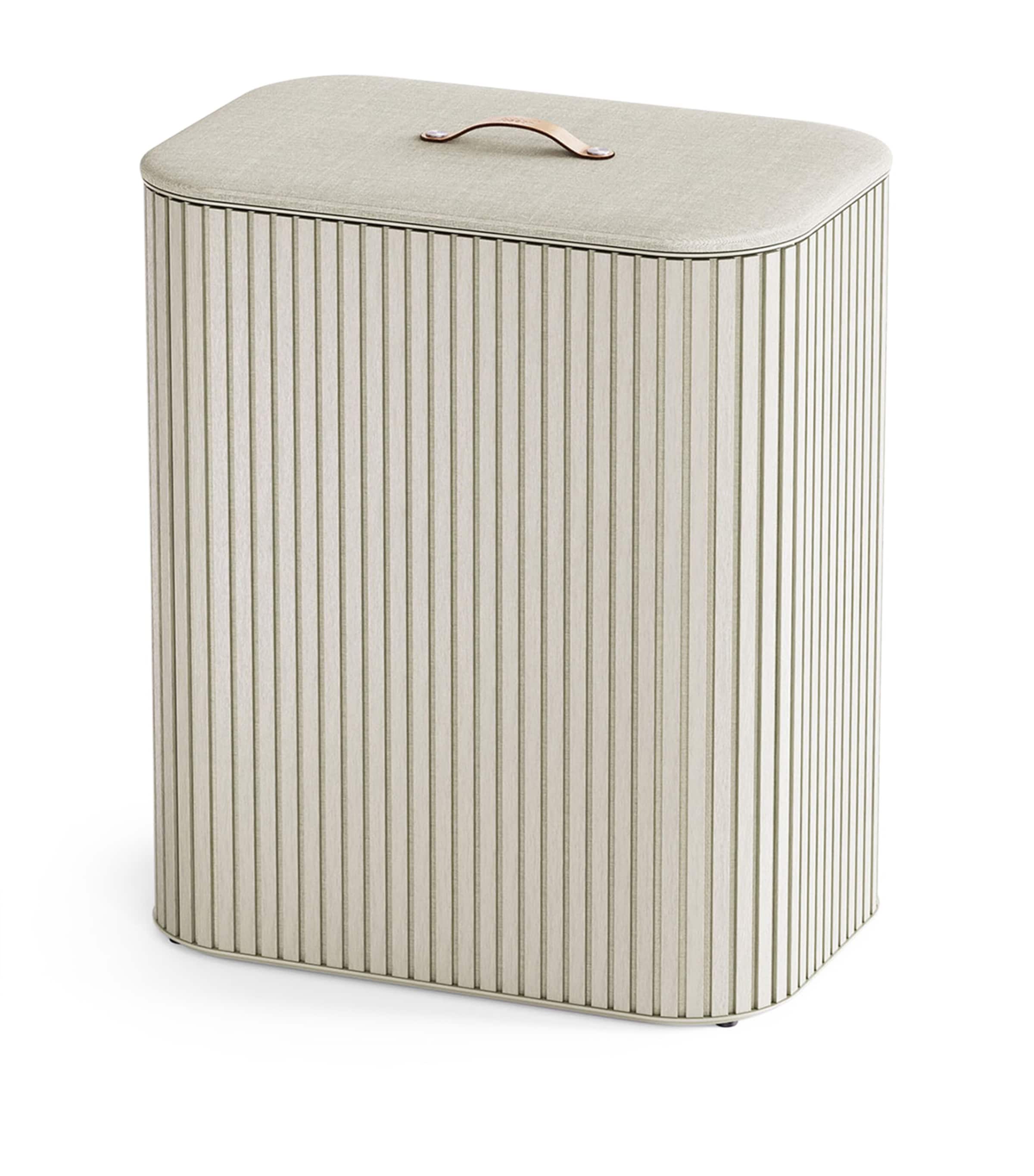 Joseph Joseph Tota Trio Luxe 90-liter Bamboo Laundry Separation Basket In Blue