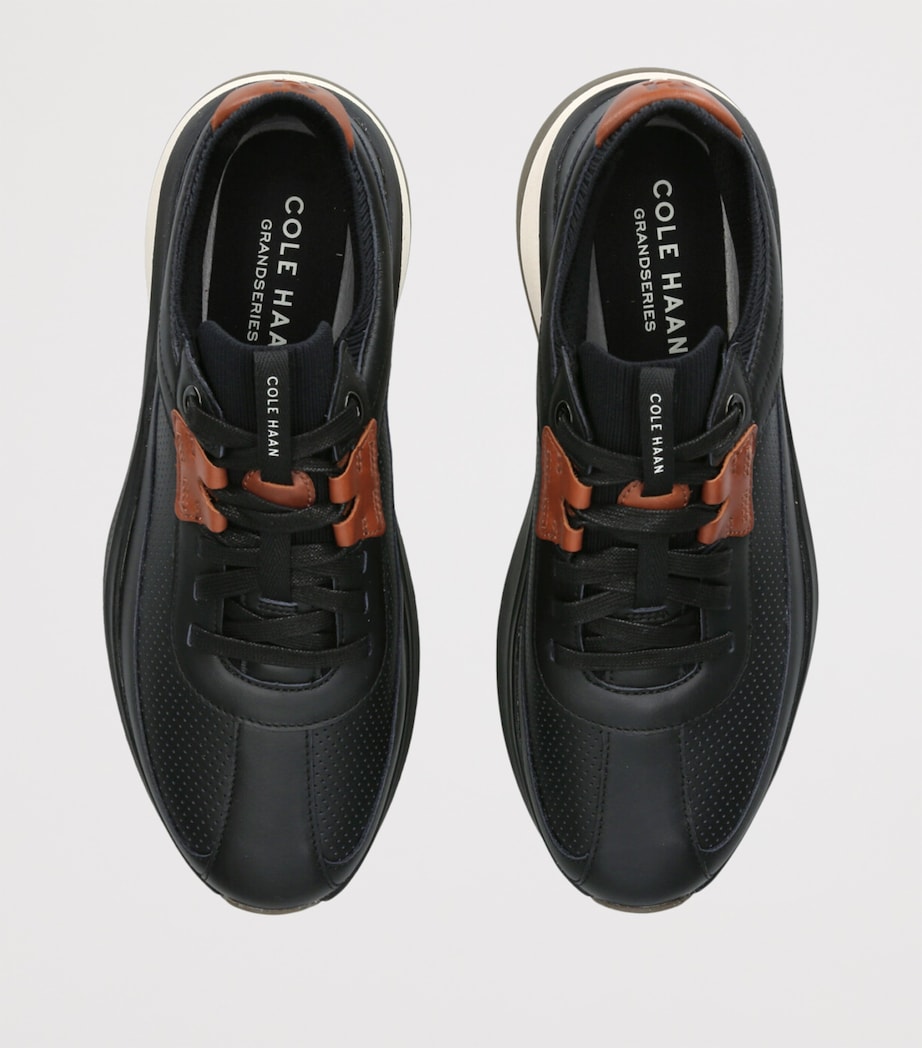 Leather GrandPrø All-Day Runner Sneakers BLACK Image 4