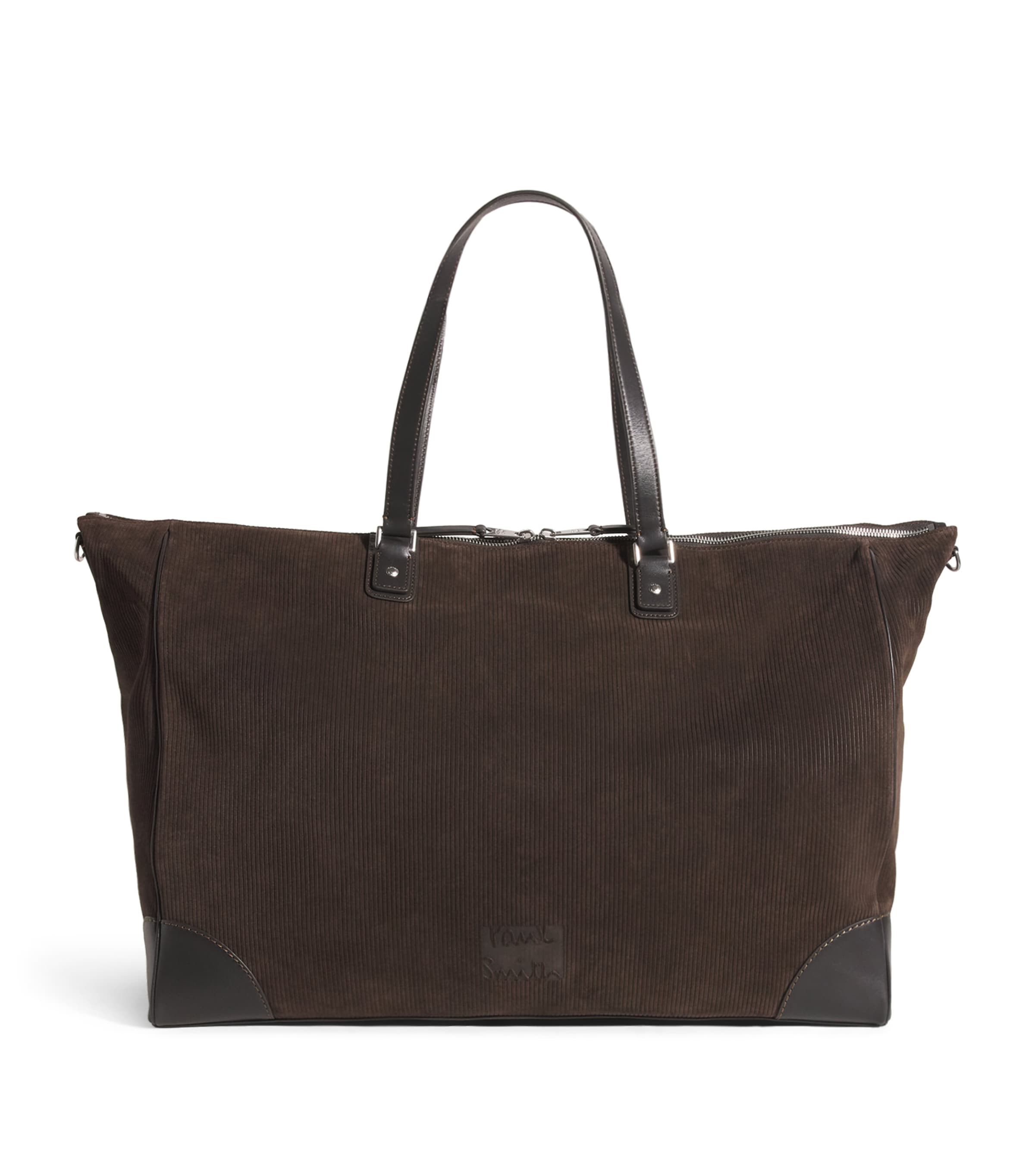 Paul Smith Suede Duffle Bag In Brown