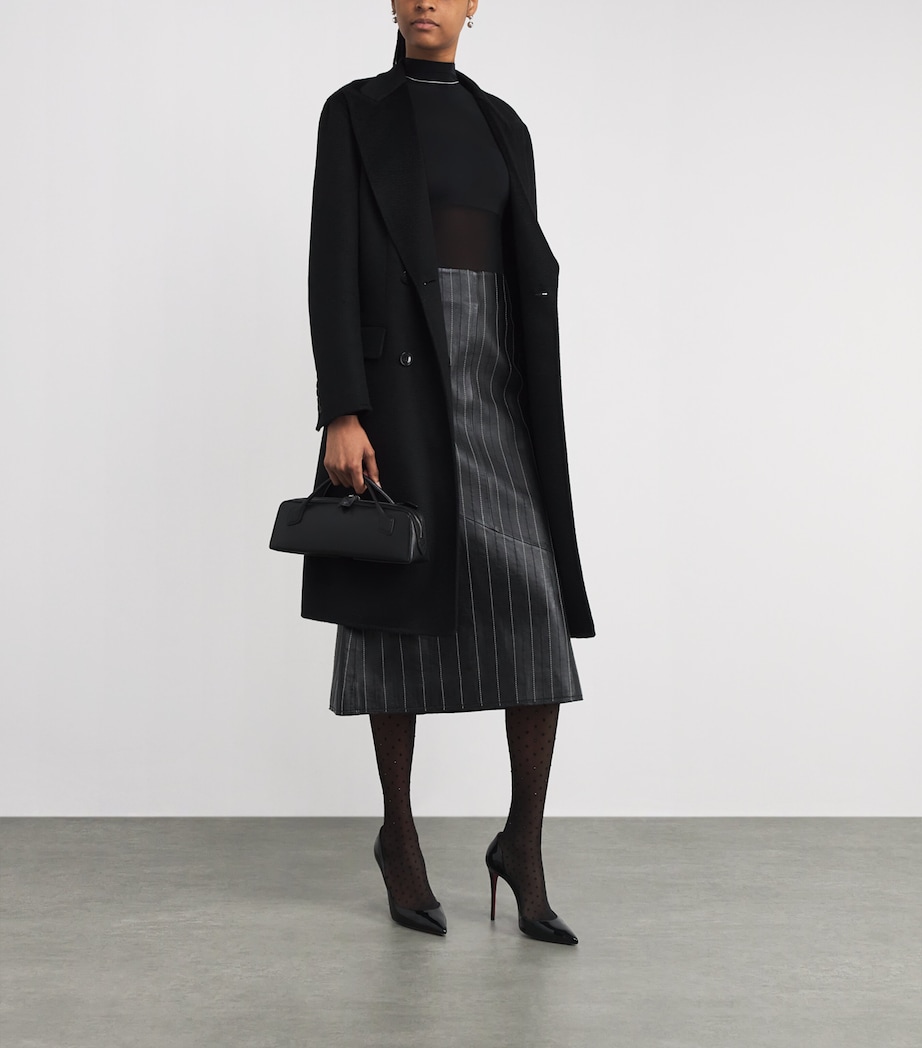 Sheer Panel Bodysuit 7005 BLACK Image 2