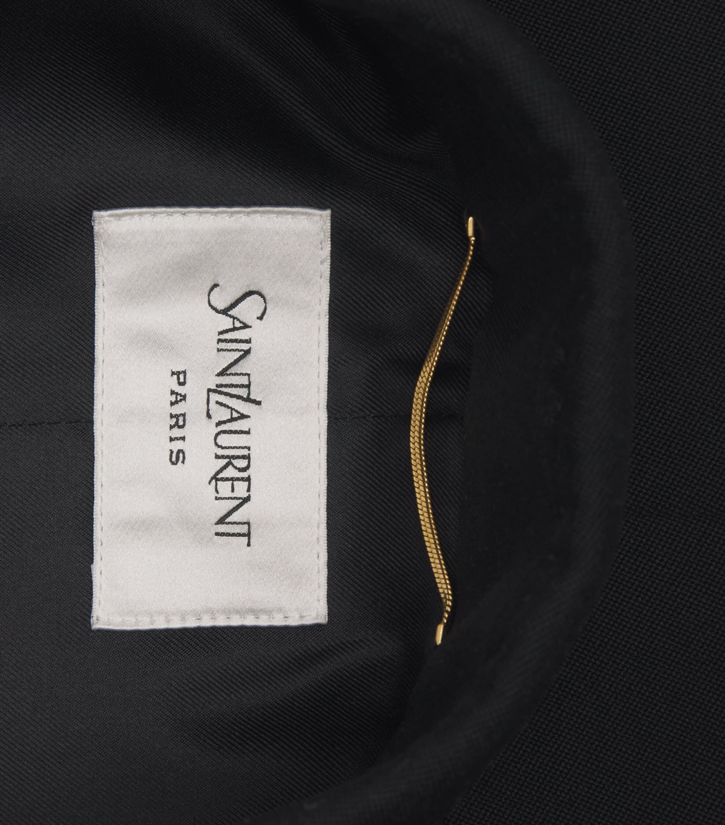 Saint Laurent Womens Wool-Silk Double-Breasted Blazer Image 2