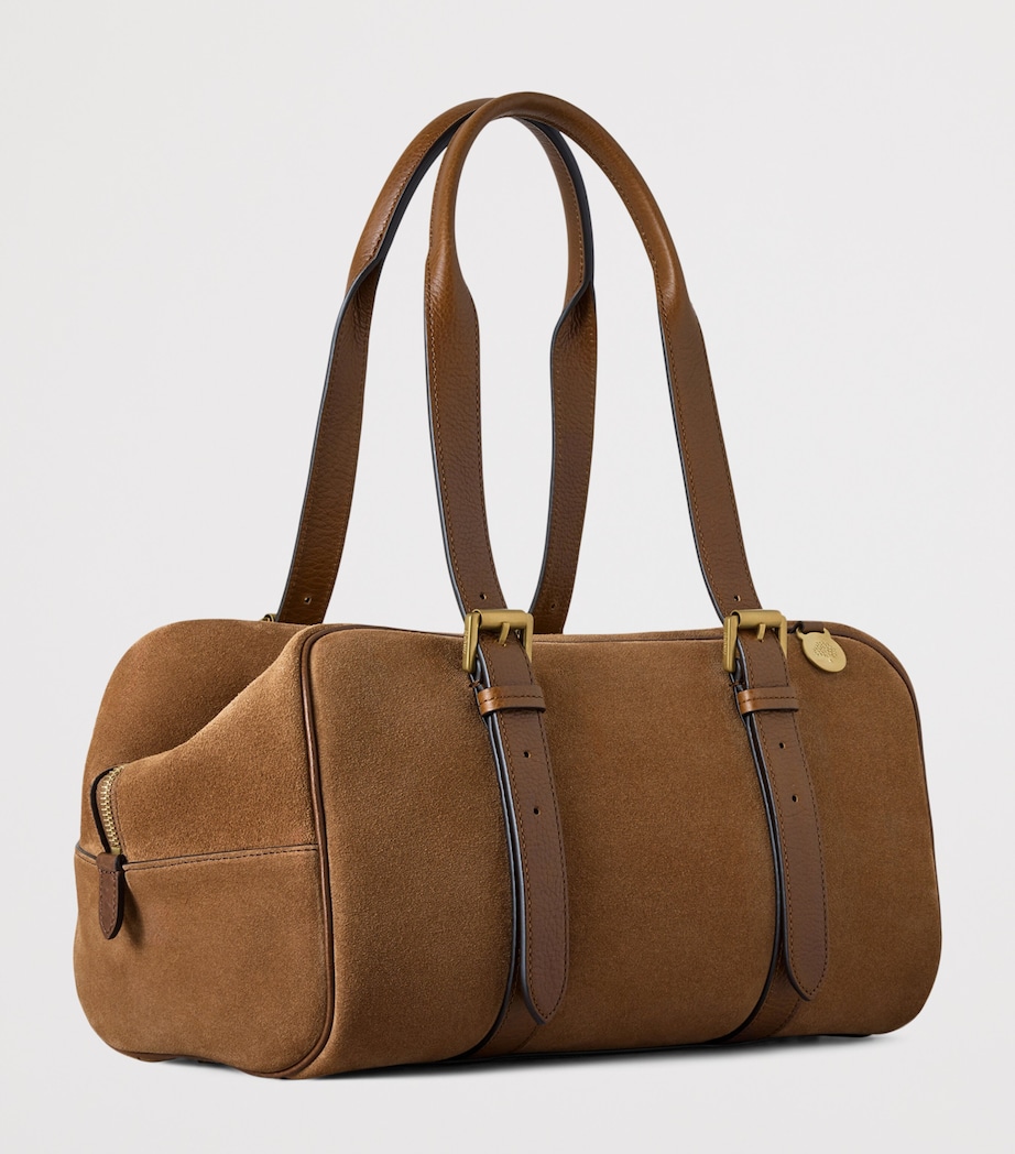 Mulberry Suede Boston Shoulder Bag Vintage Oak Image 3