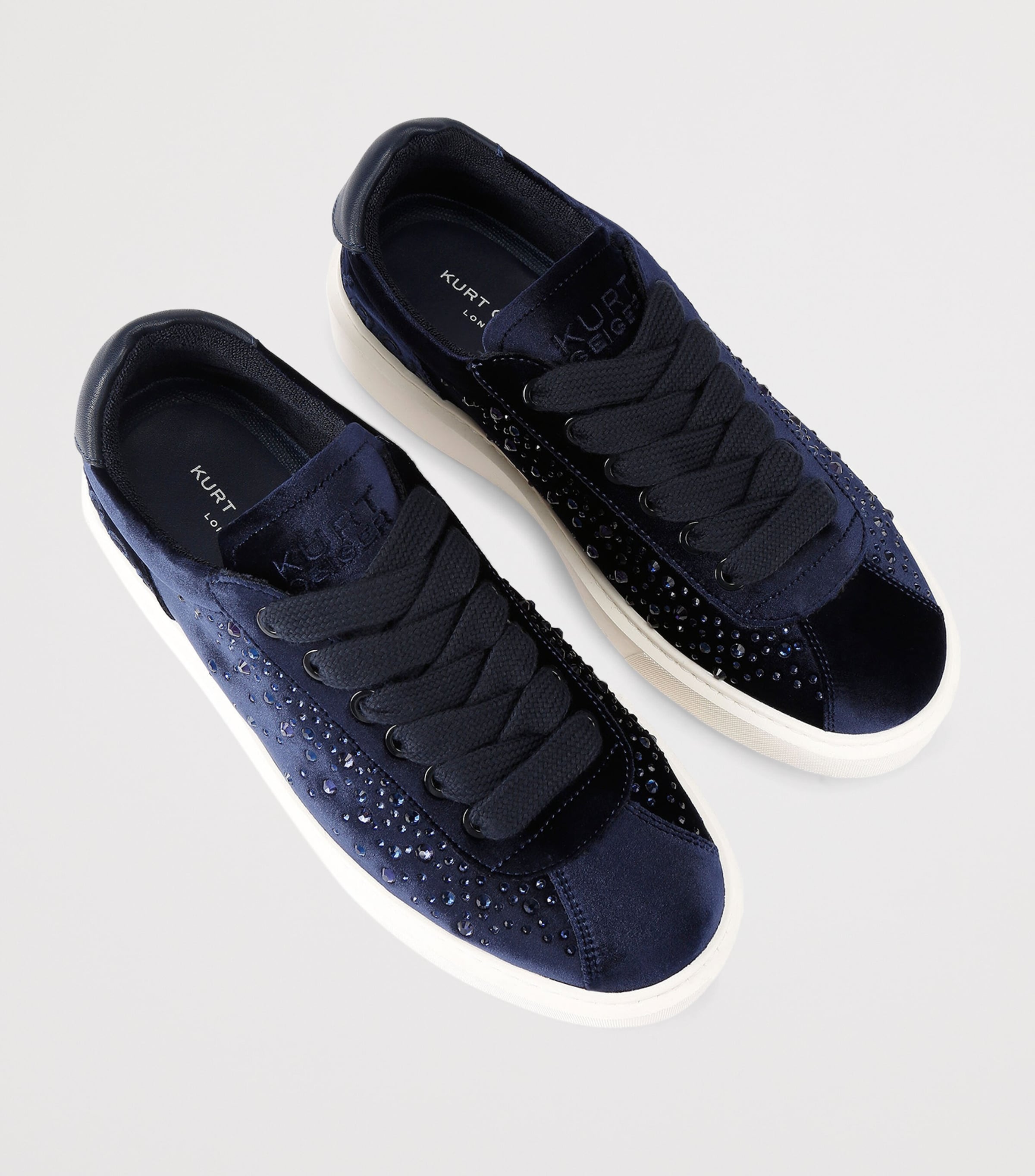 Embellished Albion Retro Sneakers NAVY Image 2