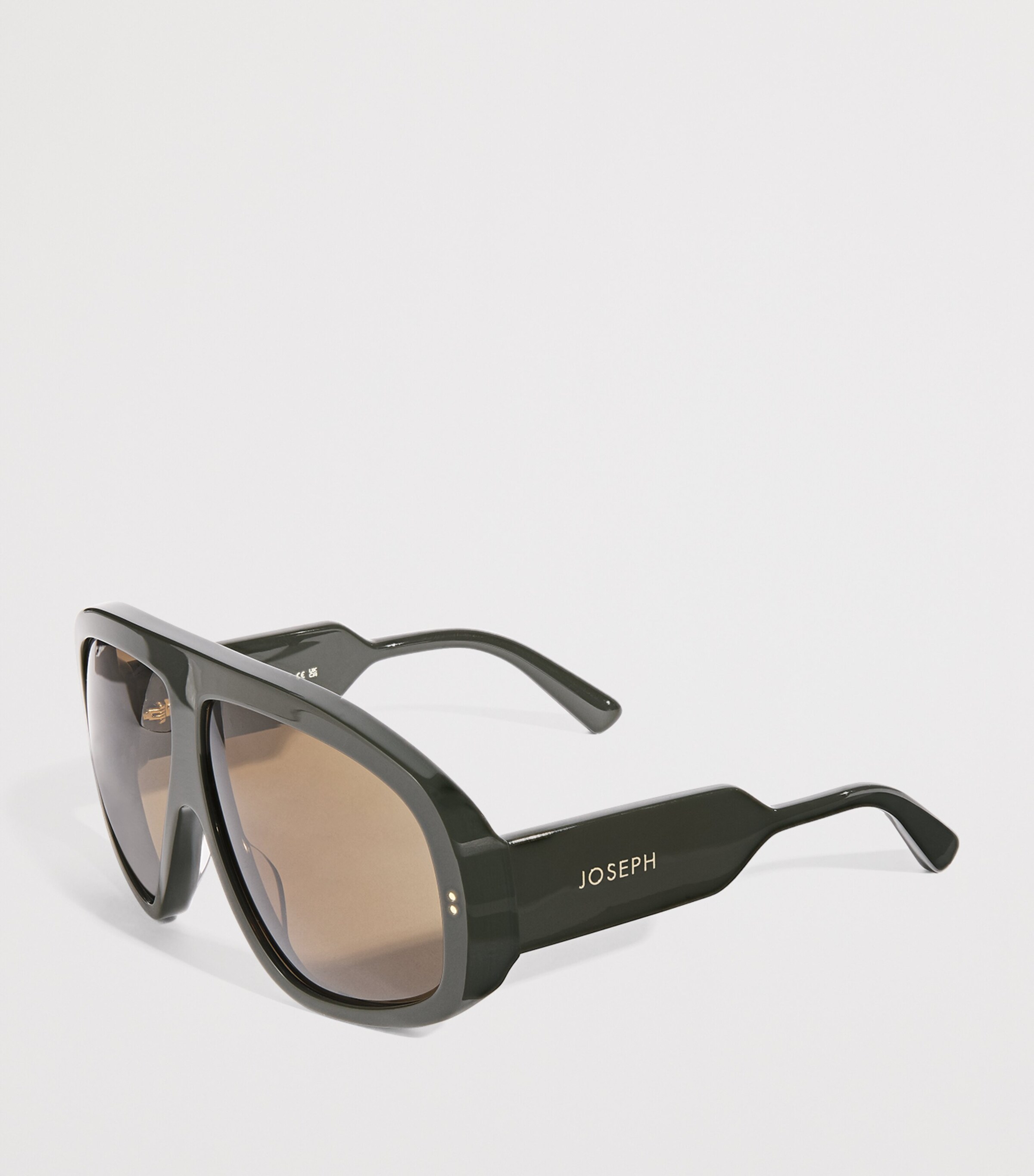 Joseph Aviator Atlas Sunglasses Graphite Image 2