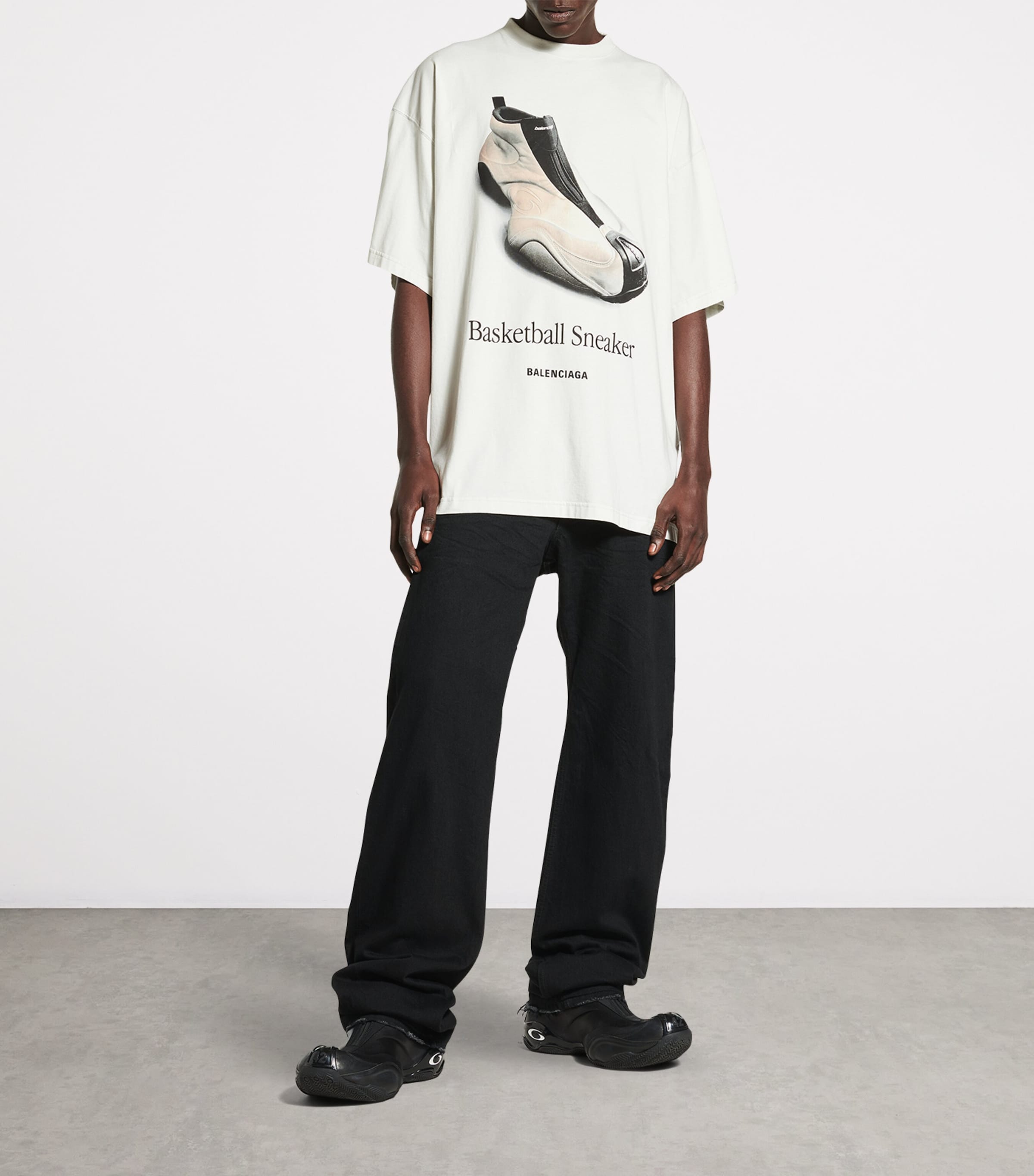 Balenciaga Cotton Basketball Sneakers T-Shirt | Harrods UK