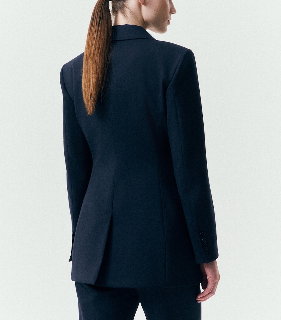 Marella Womens Double-Breasted Blazer Navy Image 3