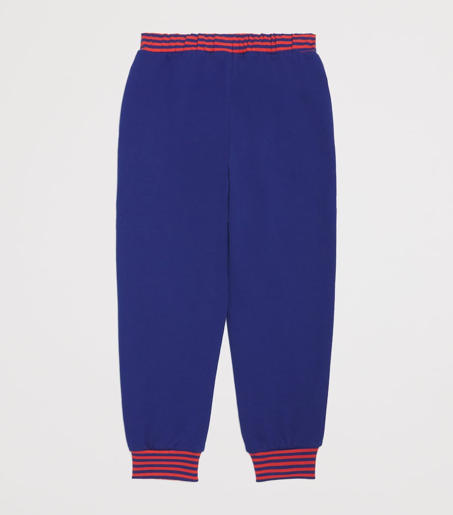 Mini Rodini Organic Cotton Stripe-Rib Sweatpants (3-11 Years) Image 2