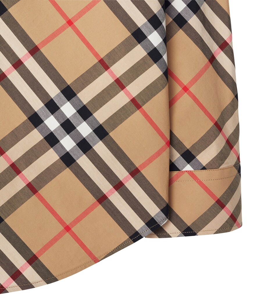 Cotton Check Relaxed Shirt SAND IP CHECK Image 6