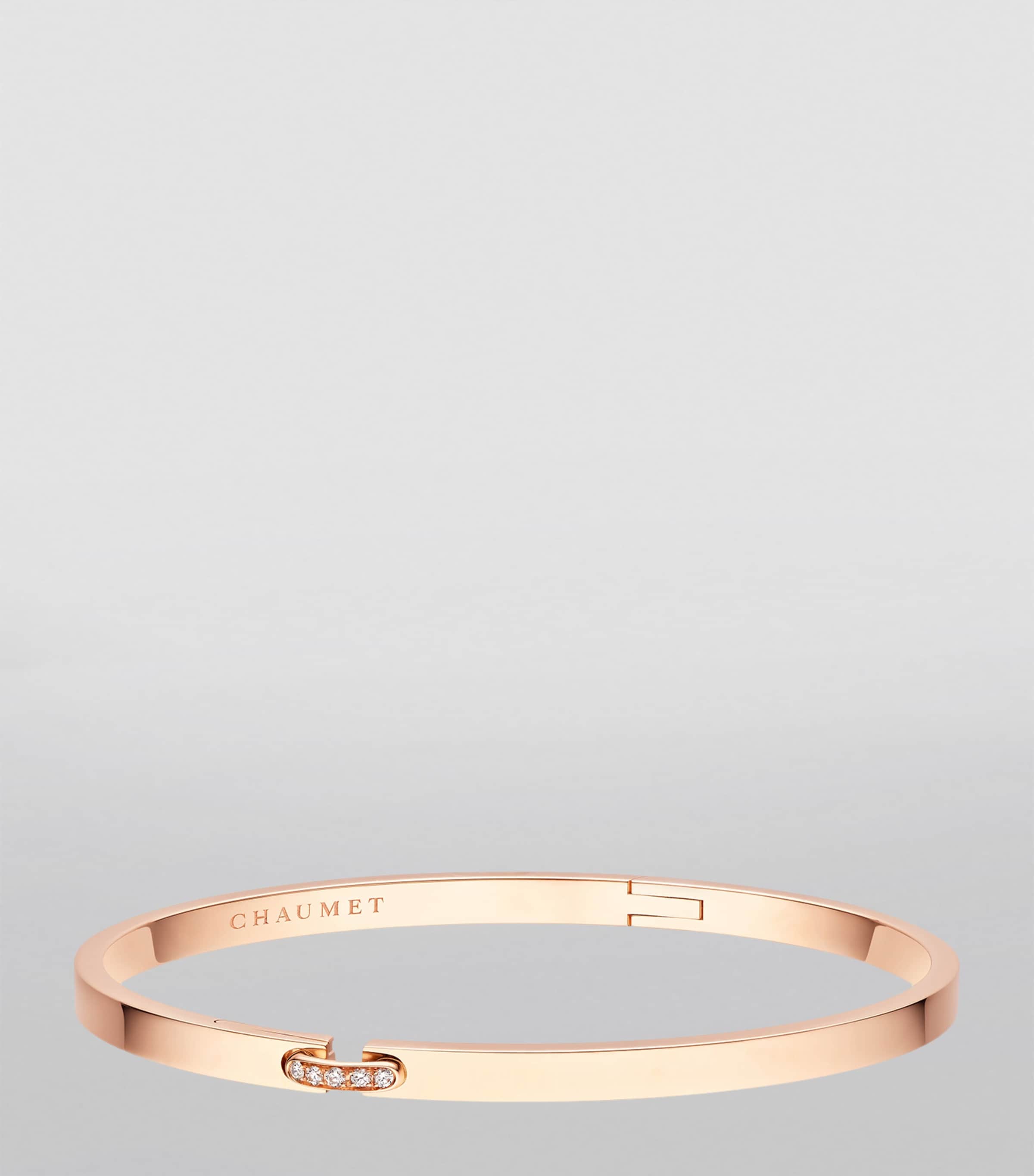 Rose Gold and Diamond Liens Évidence Bracelet PINK GOLD Image 2