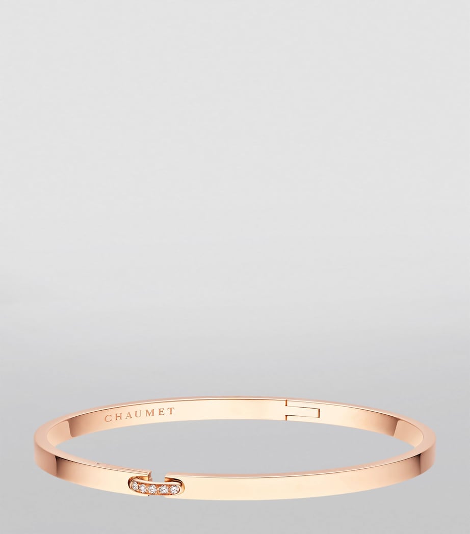 Rose Gold and Diamond Liens Évidence Bracelet PINK GOLD Image 2