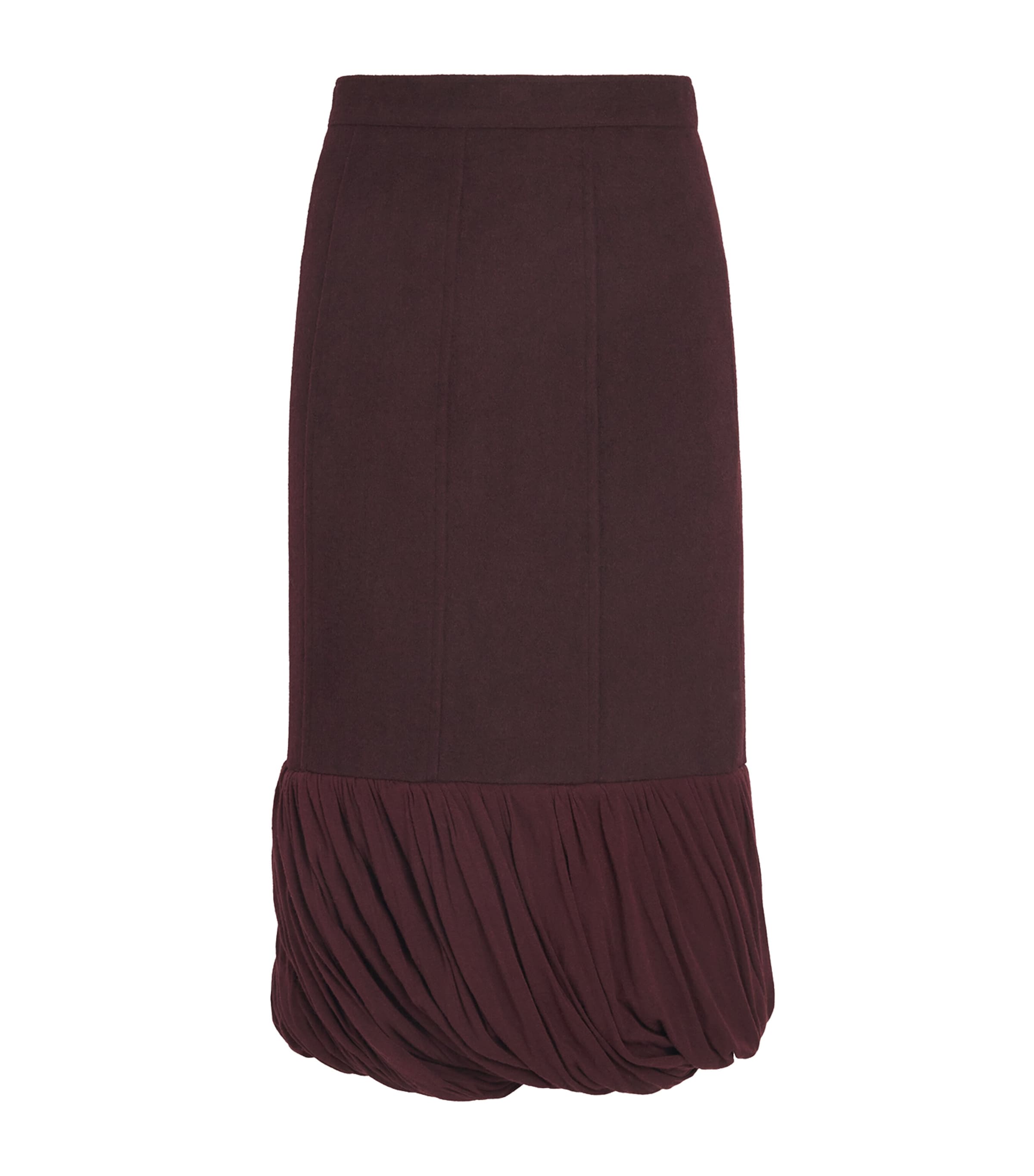 Source Unknown Womens Wool-Blend Dusika Midi Skirt Bg Image 1