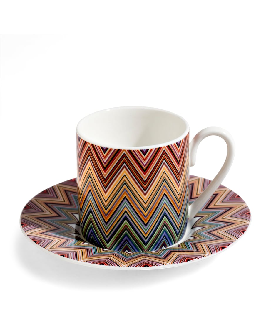 Zigzag Jarris 156 Teacup and Saucer MULTI Image 1