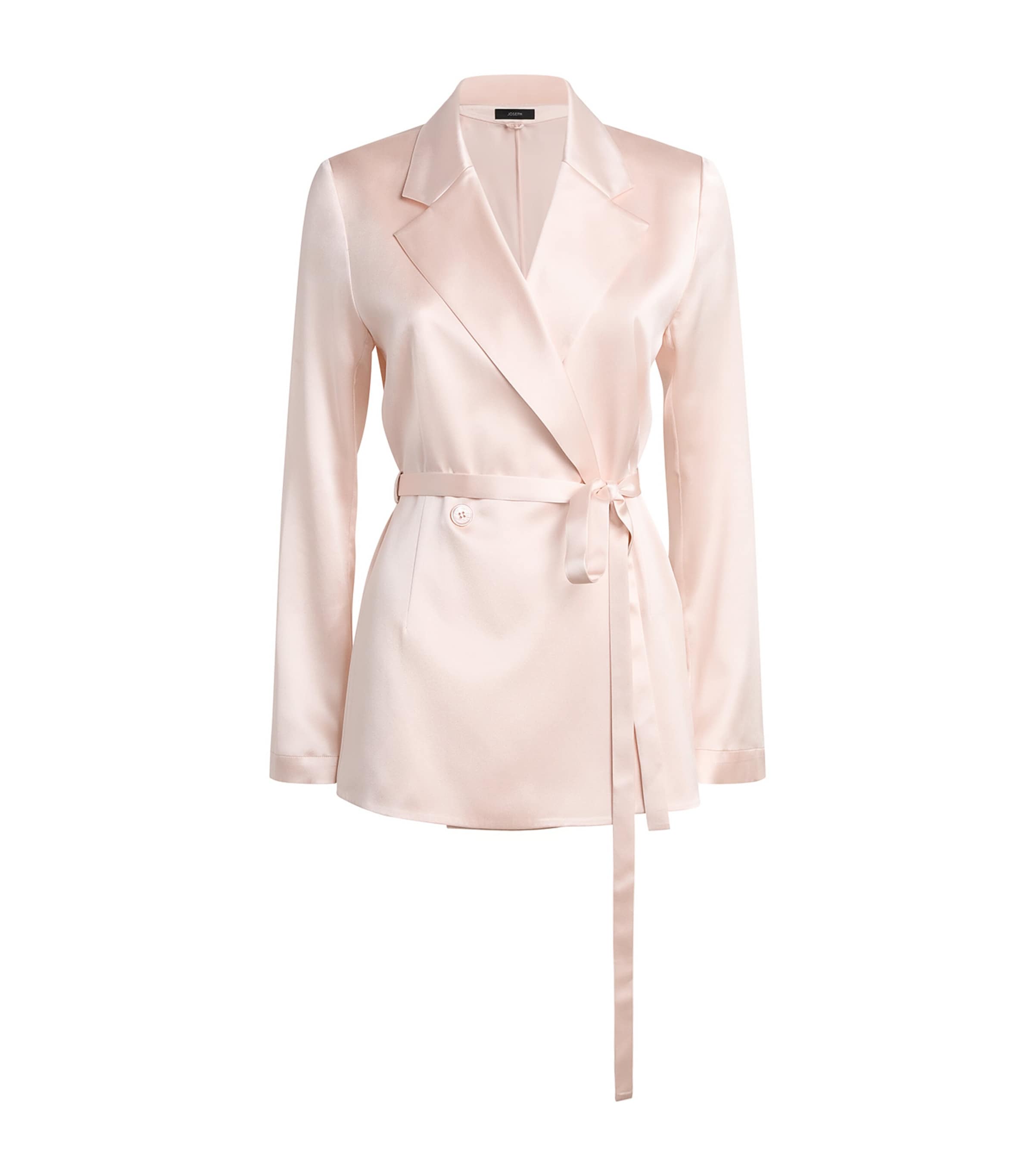 Joseph Joubert Silk Double-breasted Blazer In Pink