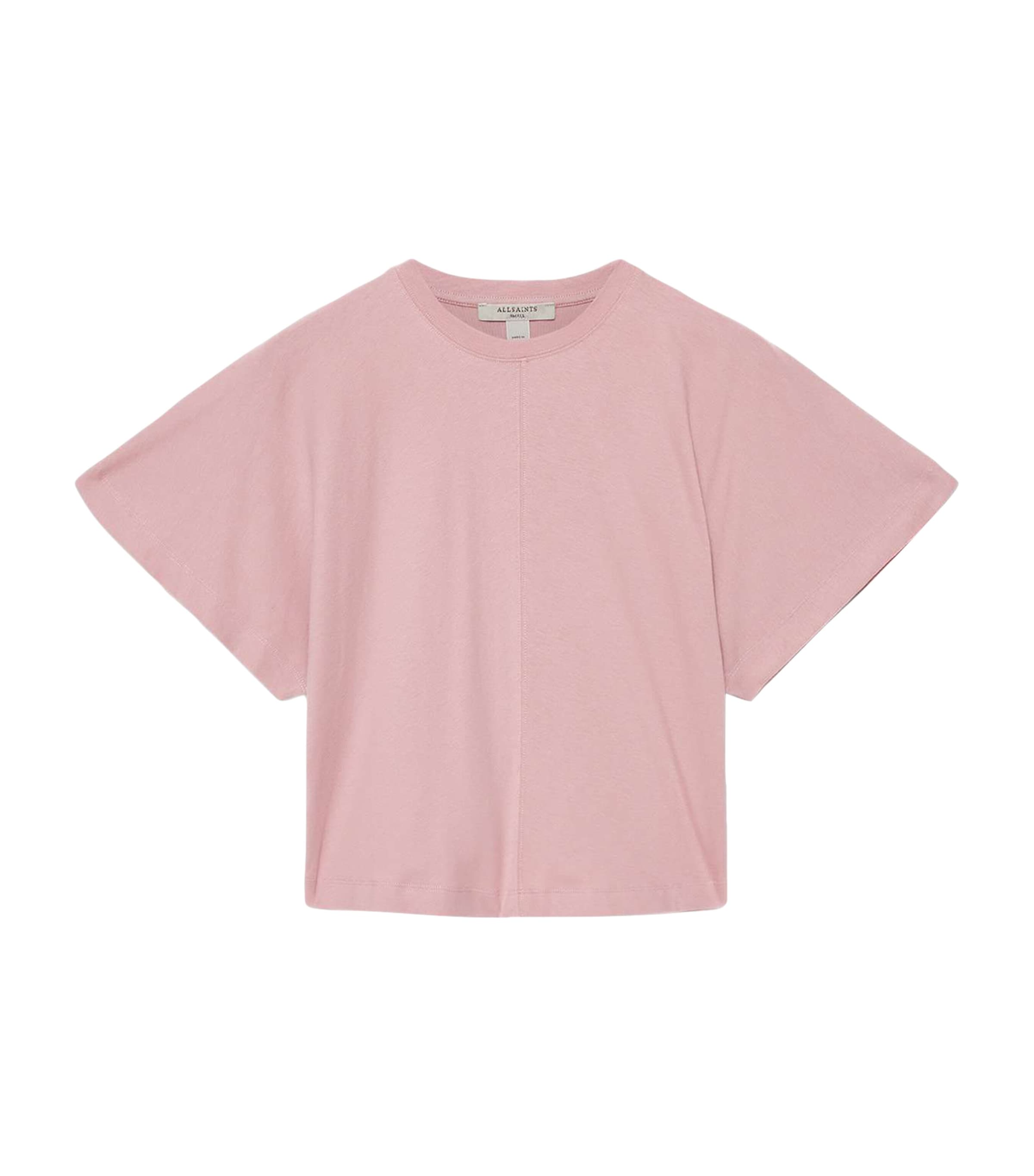AllSaints Womens Organic Cotton Eden Artia T-Shirt Woodrose Pink Image 1