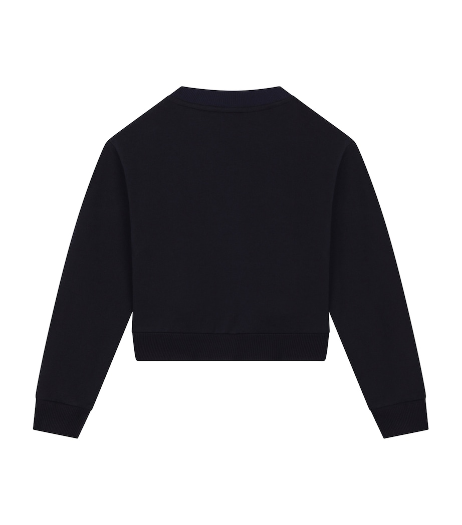 Dolce&Gabbana Kids Logo Print Sweatshirt (2-6 Years) Blue Image 2