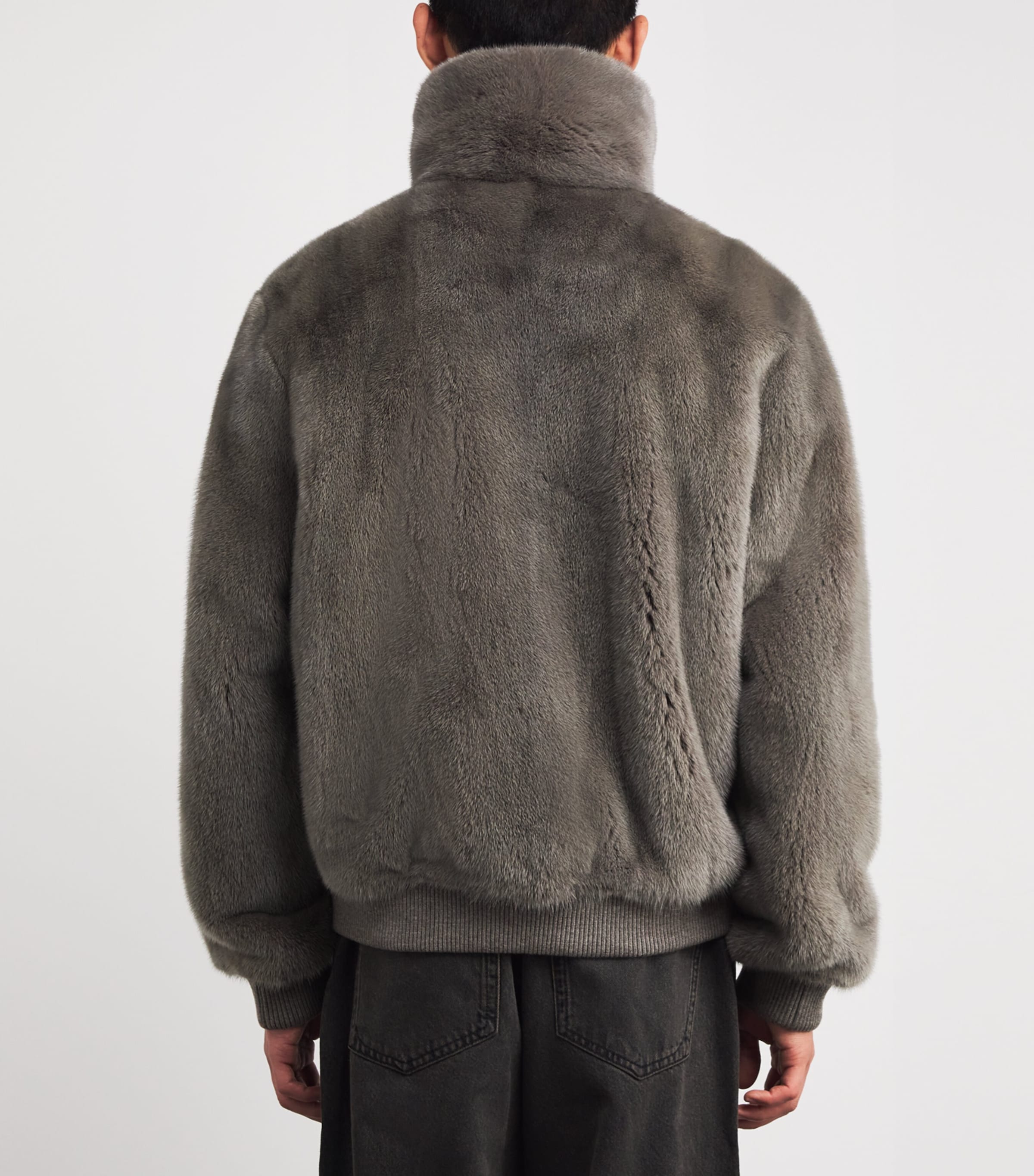 Mink Bomber Jacket B3210 SCHISTE/BRLRD Image 4