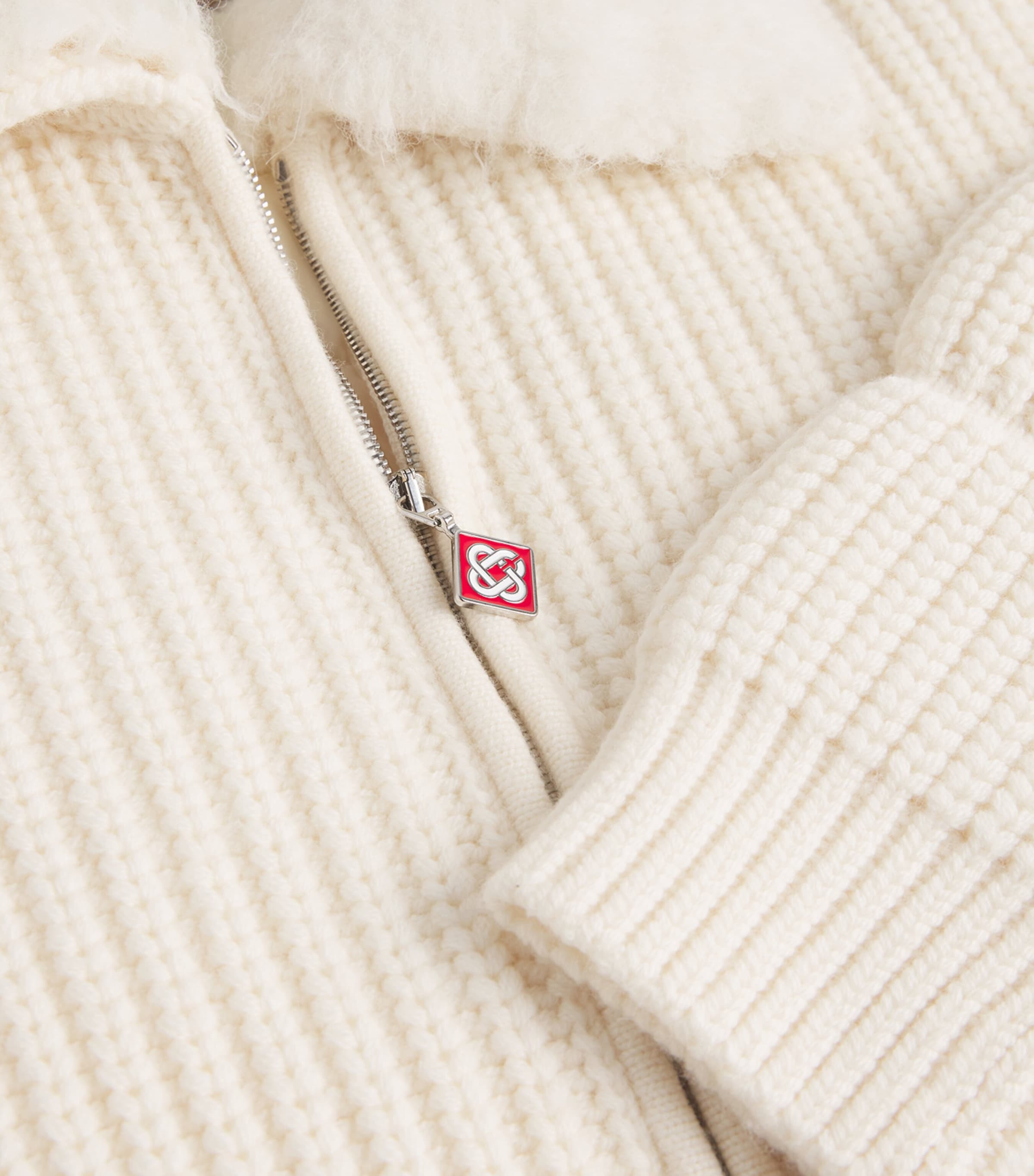 Merino Wool Padded Jacket WHITE Image 5