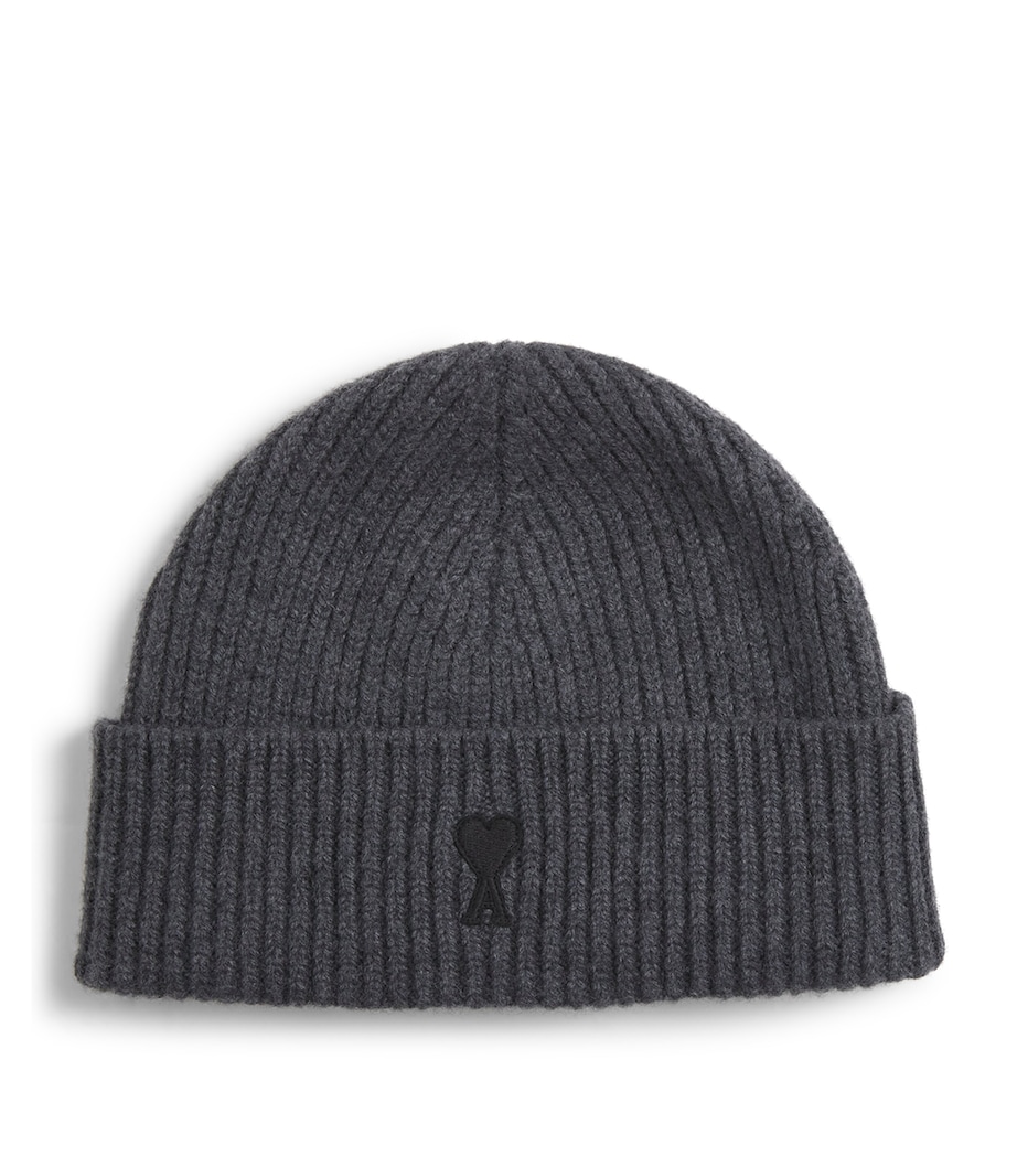 Merino Logo Beanie 0504 - GRIS CHINE/ NOIR Image 1