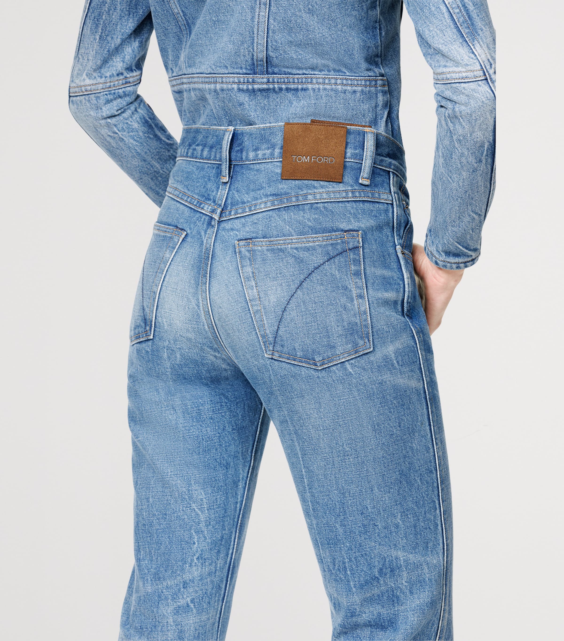 TOM FORD Womens Melanie High-Rise Straight Jeans Uaw Image 5