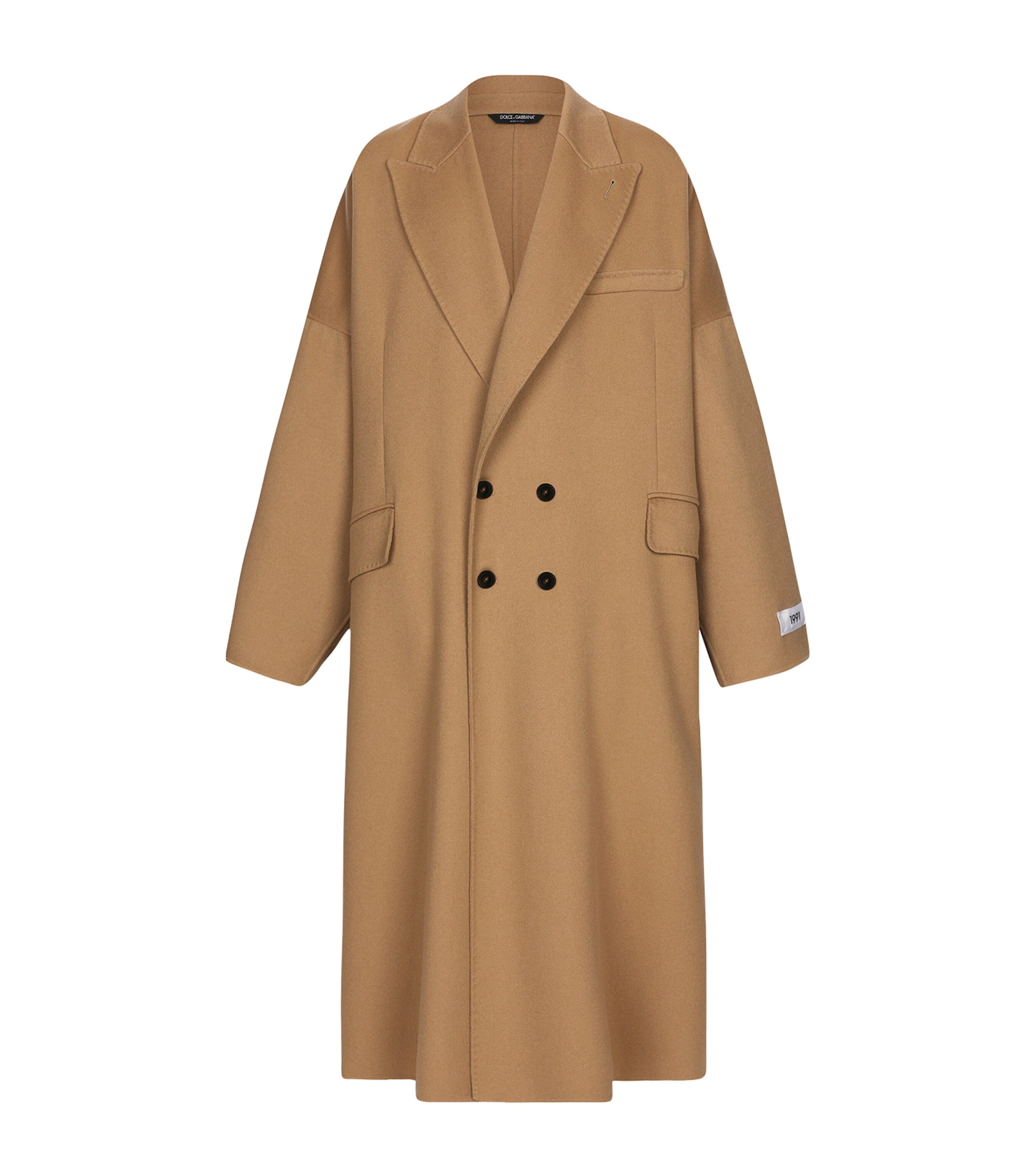 Dolce & Gabbana Oversized Trench Coat In Brown