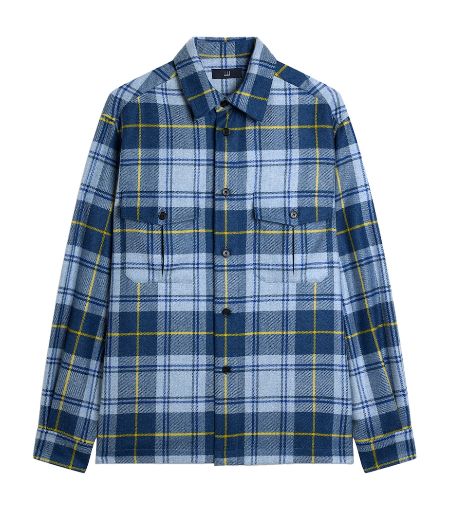 Dunhill Mens Cashmere Check Shirt Image 1