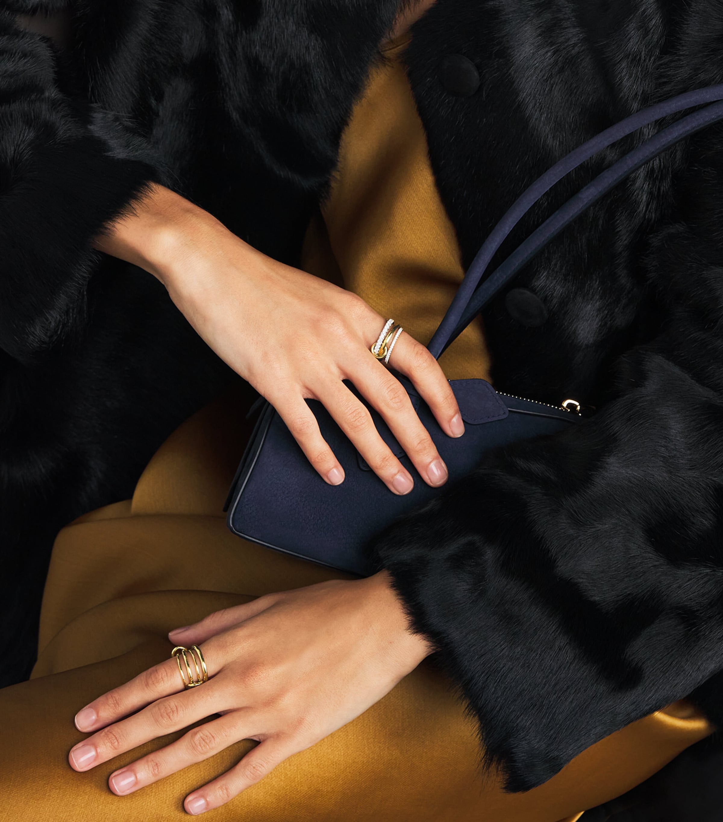 Yellow Gold and Diamond Norah Ring YELLOW GOLD Image 5