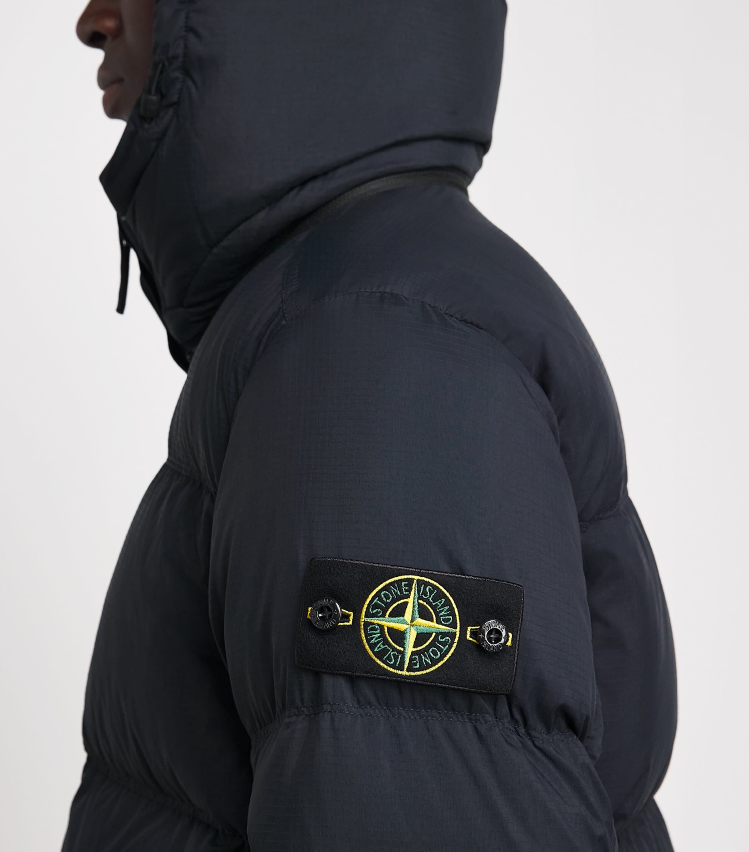 Stone Island Mens Ripstop Down-Padded Coat Image 3