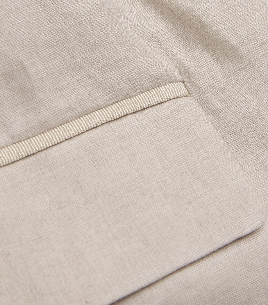 x Harrods Linen Belted Blazer SABBIA Image 5