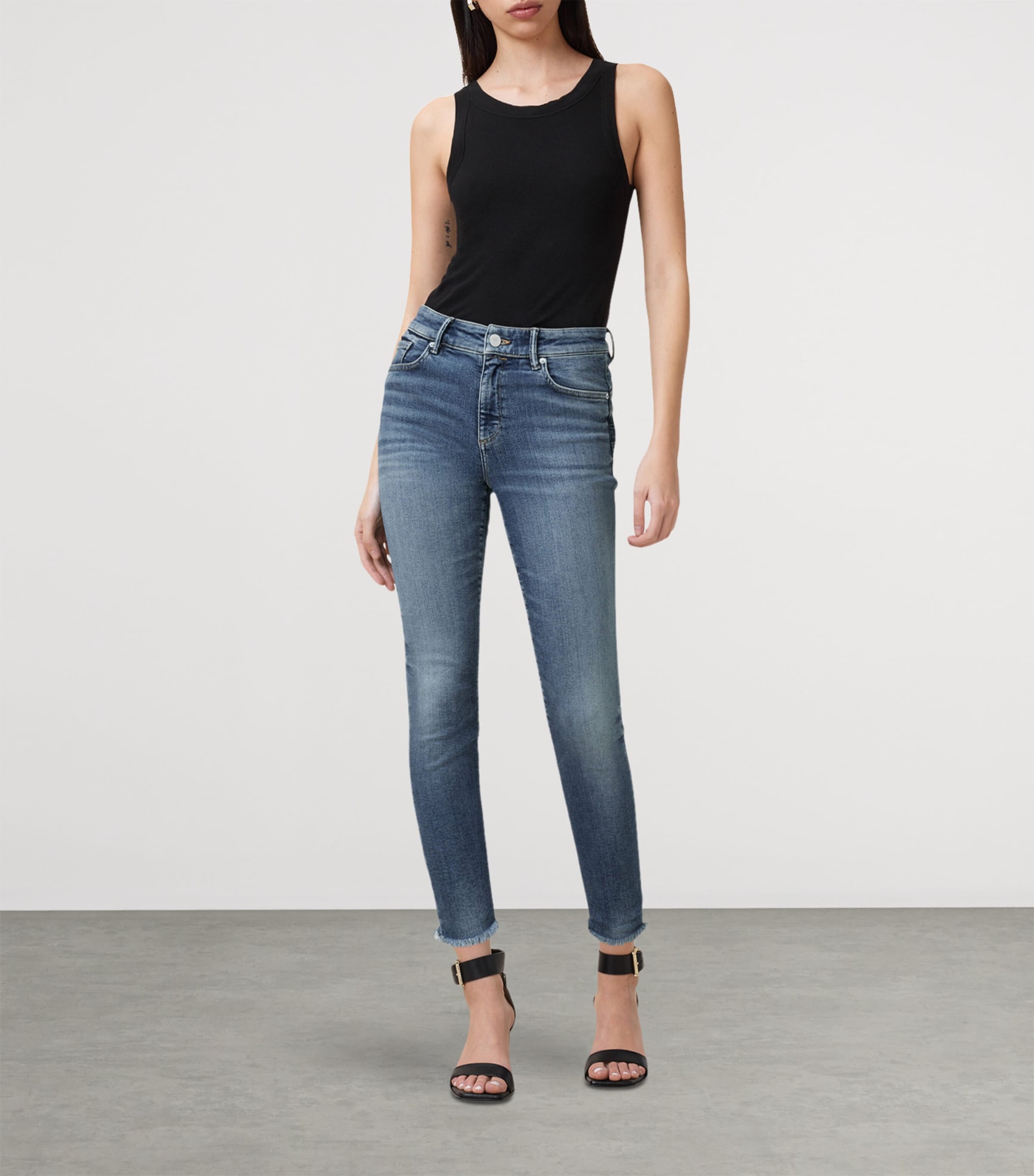 Organic Cotton-Blend Miller Push-Up Skinny Jeans DEEP ROYAL BLUE Image 5