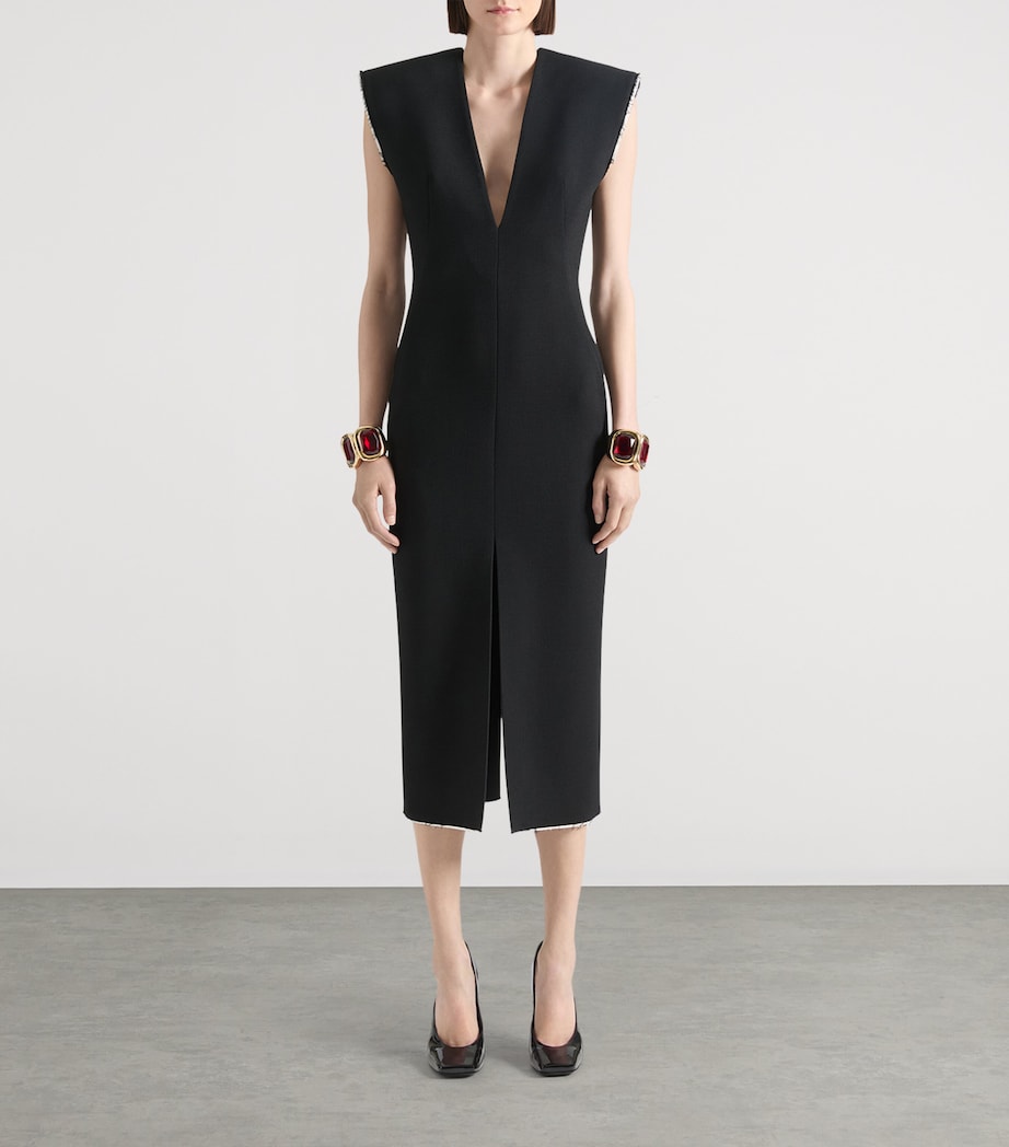 Patent Leather Square-Toe Pumps 95 BLACK Image 2