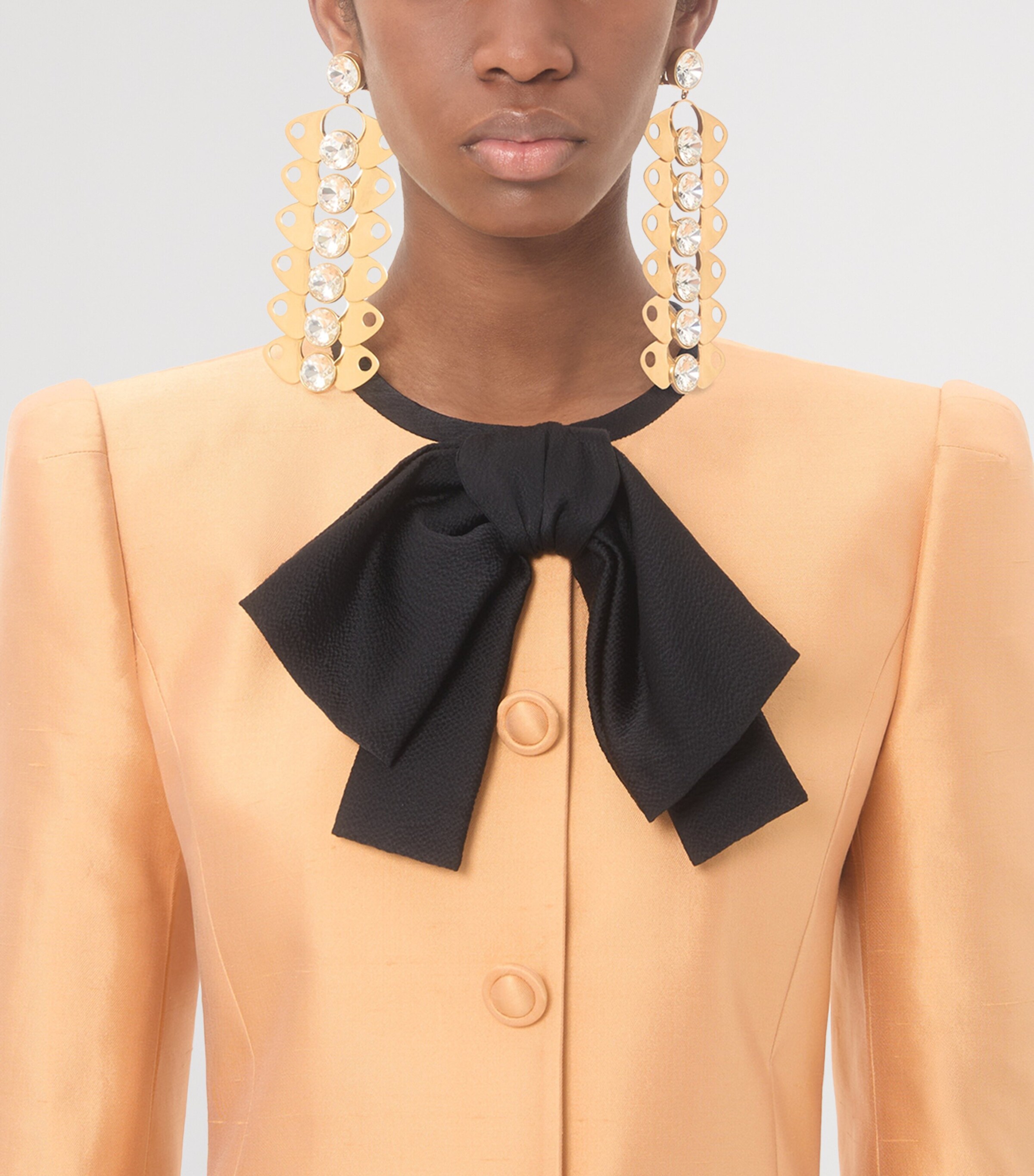 Valentino Womens Silk Bow-Tie Jacket Image 7