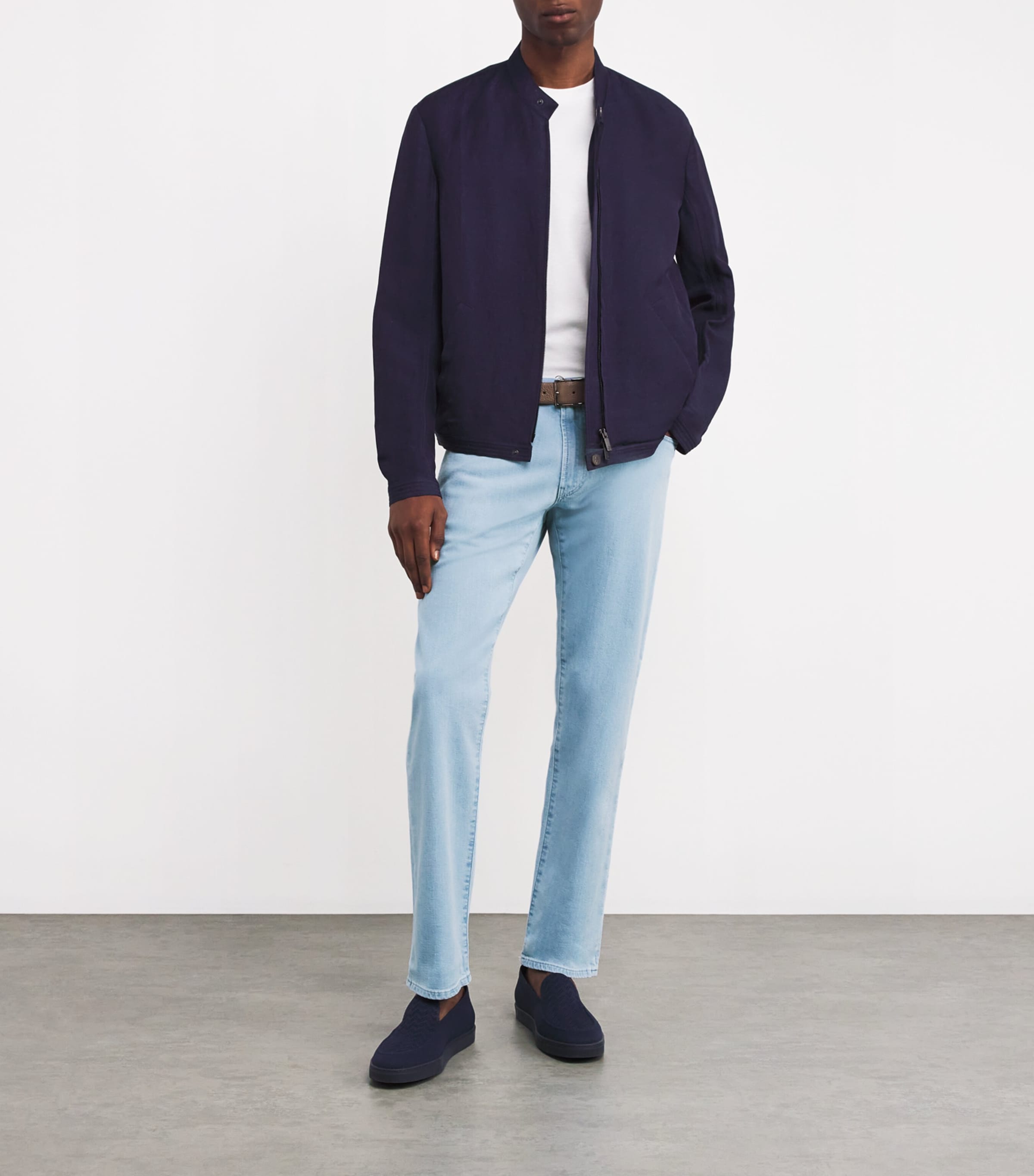 Giorgio Armani Mens Stretch-Cotton SlimJeans Image 2