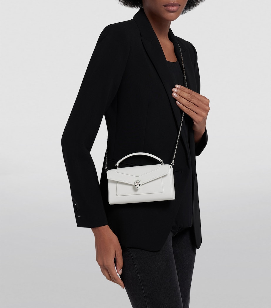 Bvlgari Serpenti Forever Cross-Body Phone Bag White Image 3