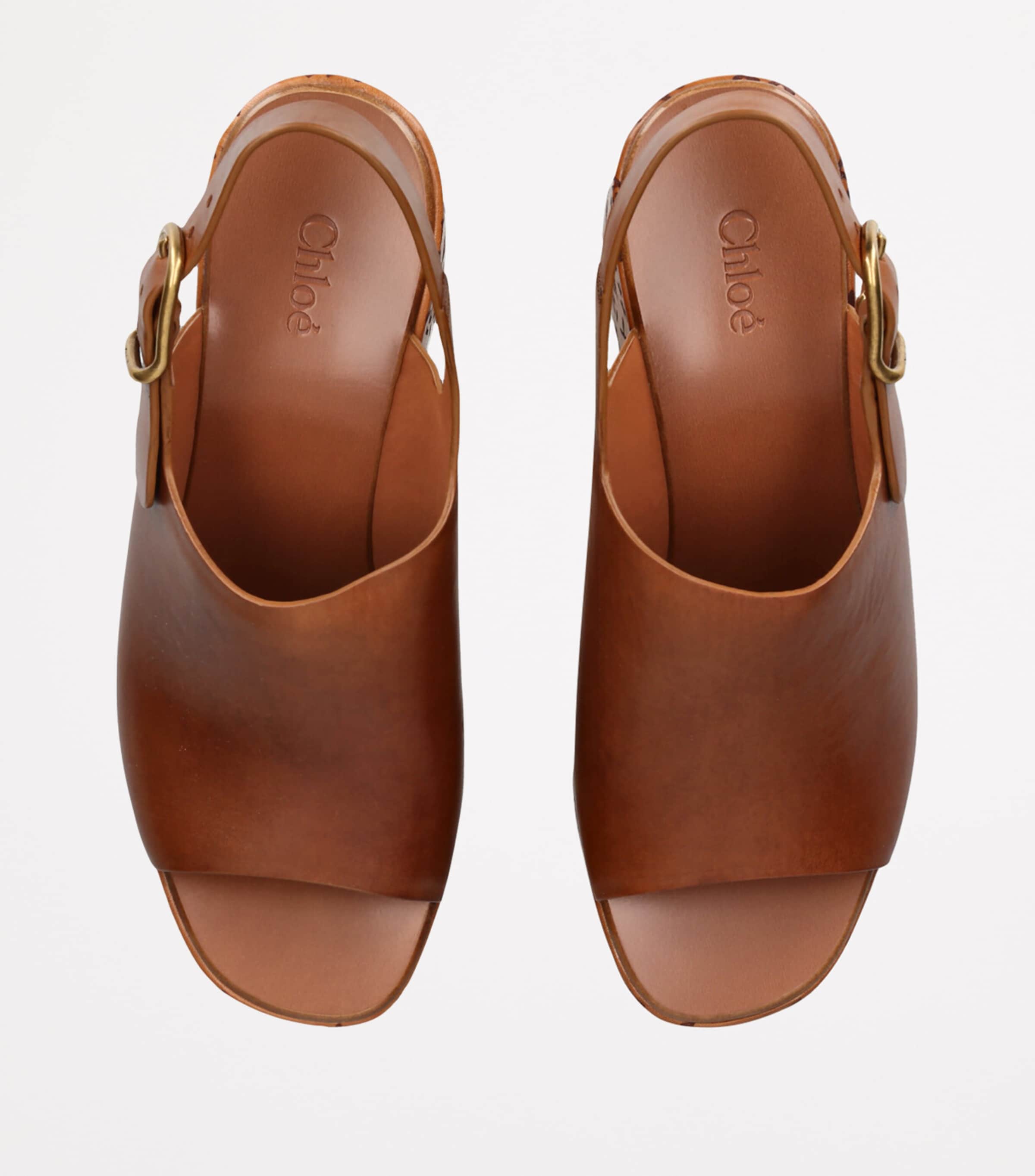 Maxime Wedge Sandals 135 TAN Image 6