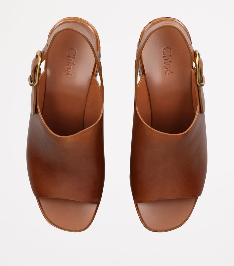 Maxime Wedge Sandals 135 TAN Image 4