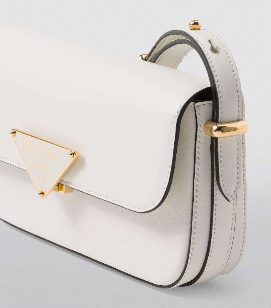 Leather Emblème Shoulder Bag F0PG7 Image 8