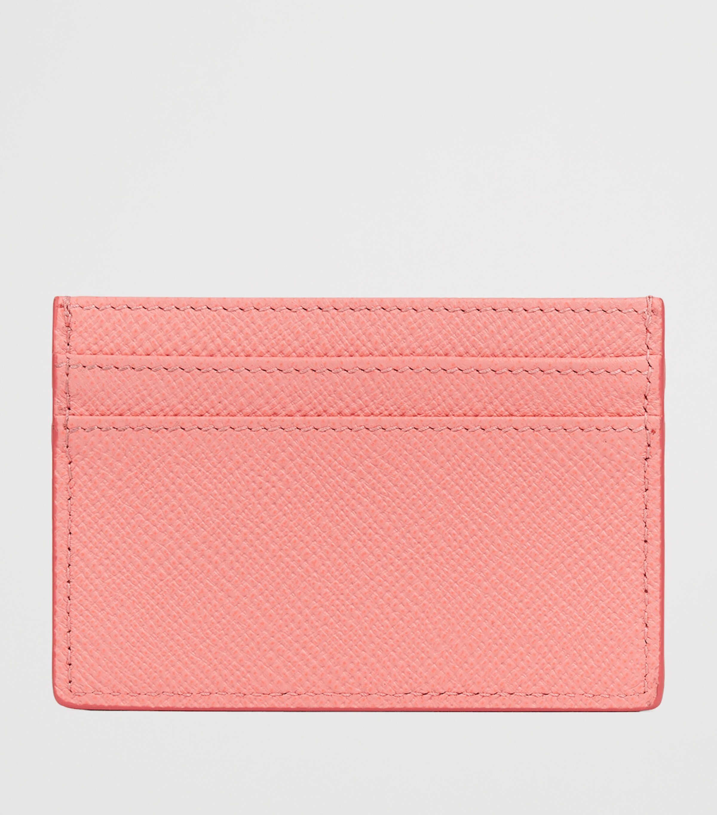 Smythson Calfskin Panama Card Holder Candy Pink Image 3