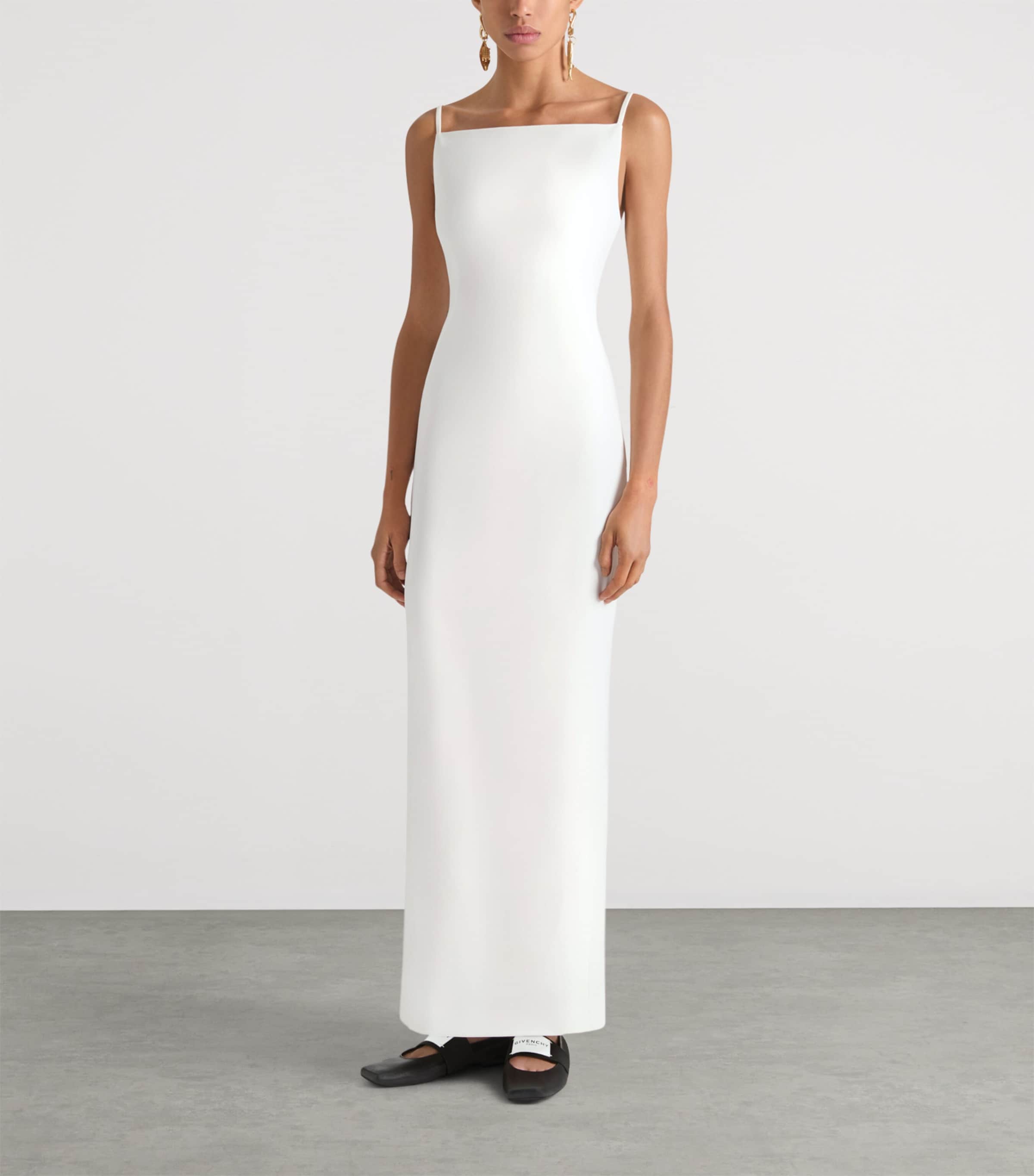 Crepe Maxi Dress IVORY Image 2