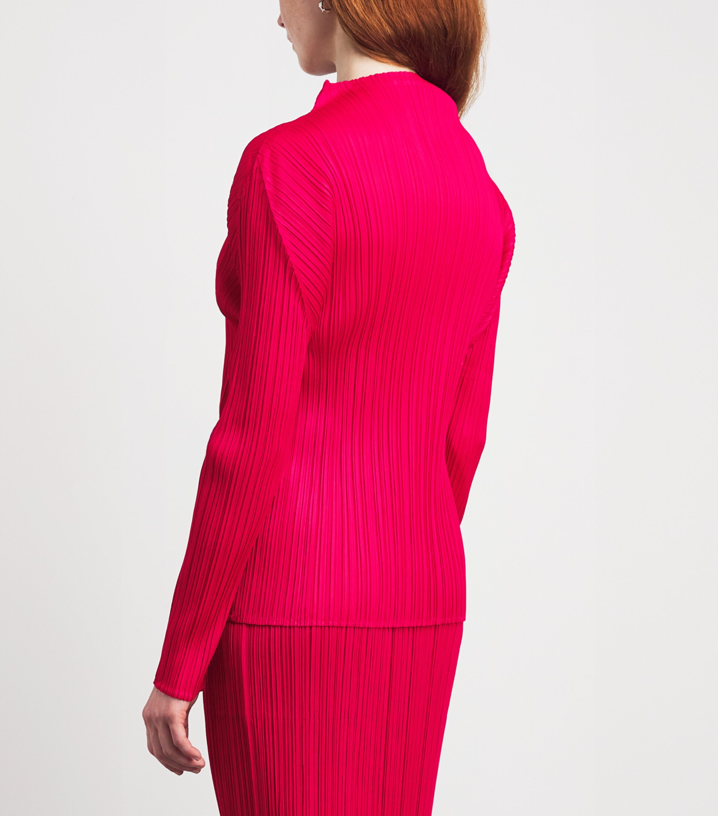 Pleats Please Issey Miyake Womens Long-Sleeve New Colorful Basics 4 Top Image 5