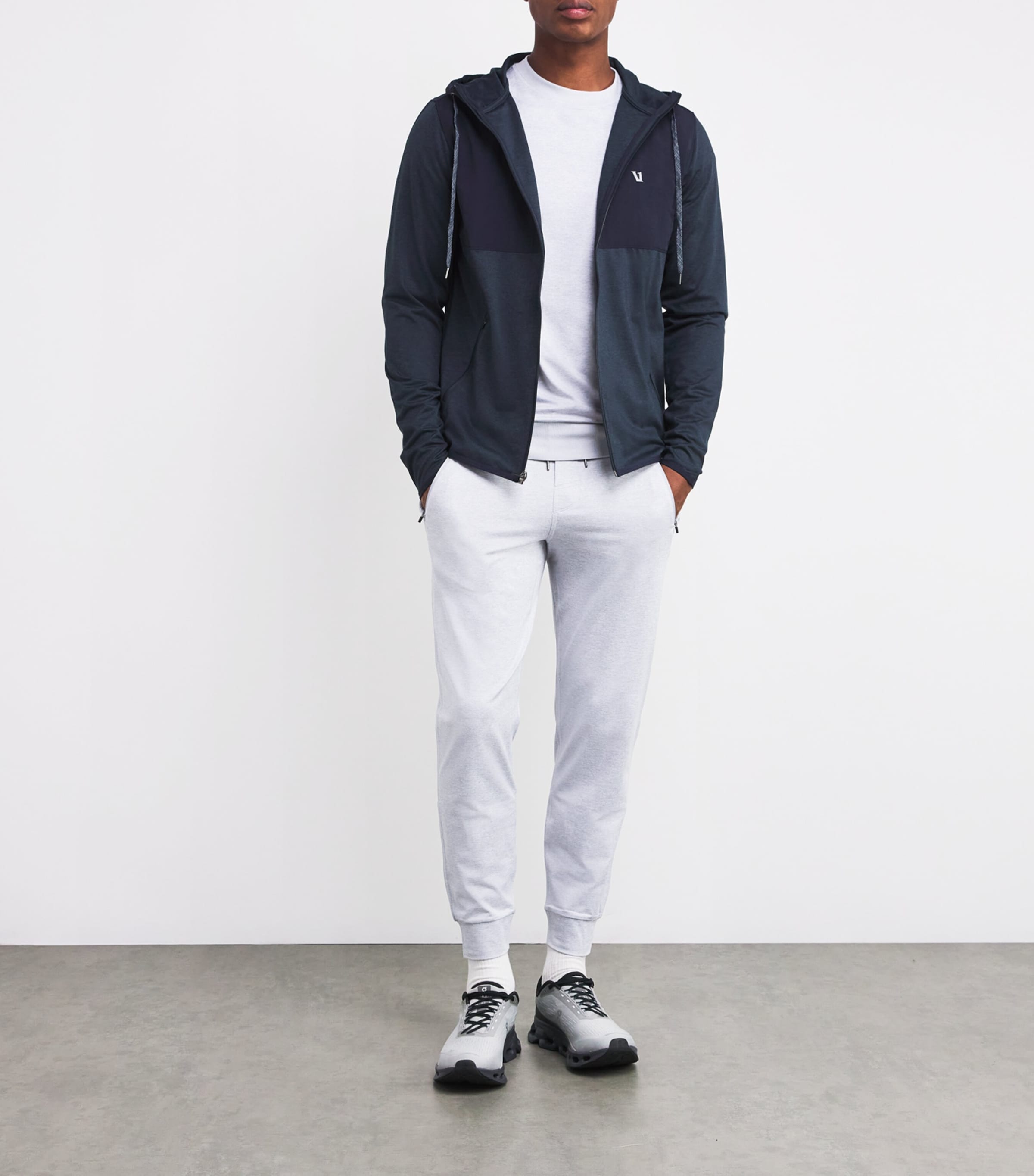 Sunday Element Hooded Jacket INK HEATHER Image 2