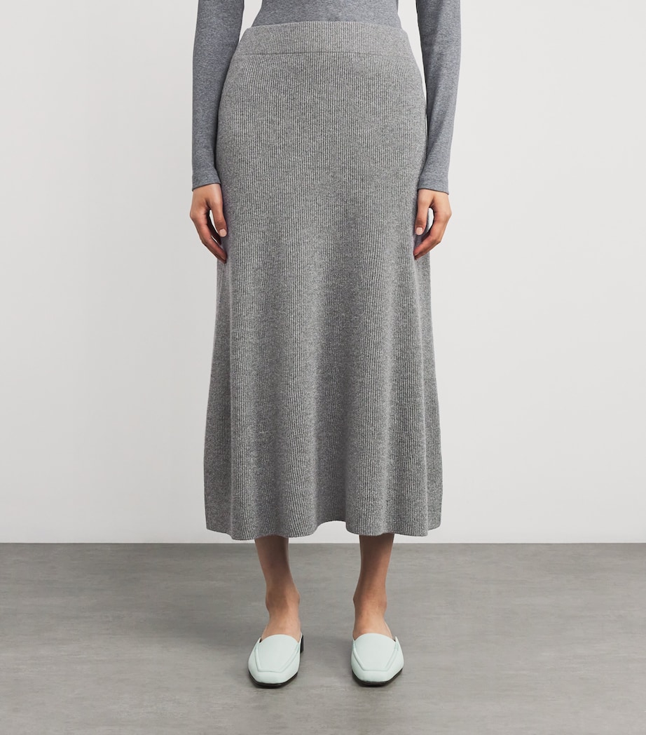 Merino Wool-Blend Midi Skirt 8132 ROCCIA Image 3