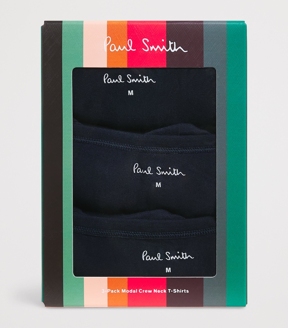 Modal-Blend T-Shirt (Pack of 3) BLUE Image 4